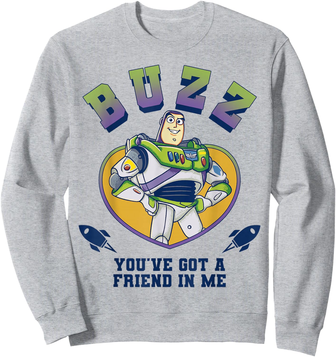 Disney Pixar Toy Story Valentine's You've Got A Friend in Me Sweatshirt - Sweatshirt | Ash