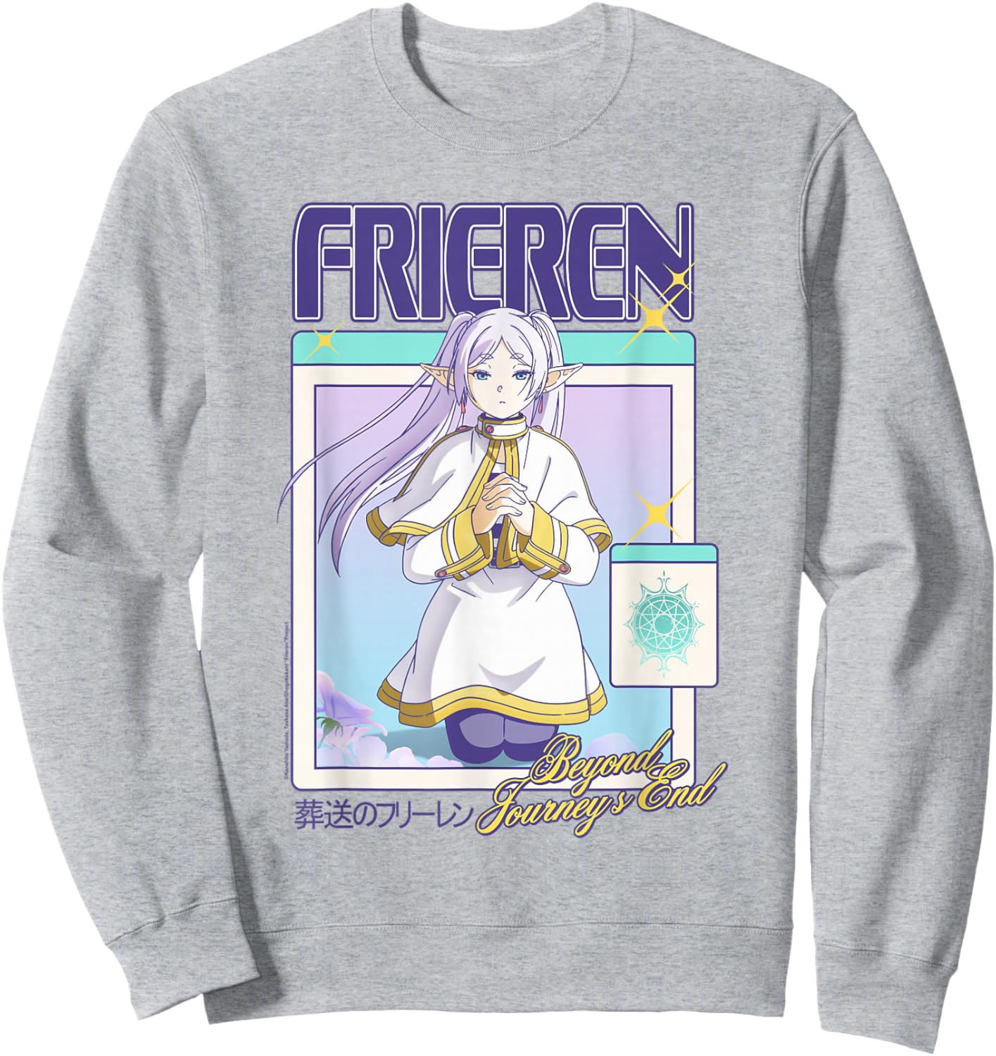 Frieren Gamer Girl Windows Y2K Fantasy Anime Sweatshirt - Sweatshirt | Ash