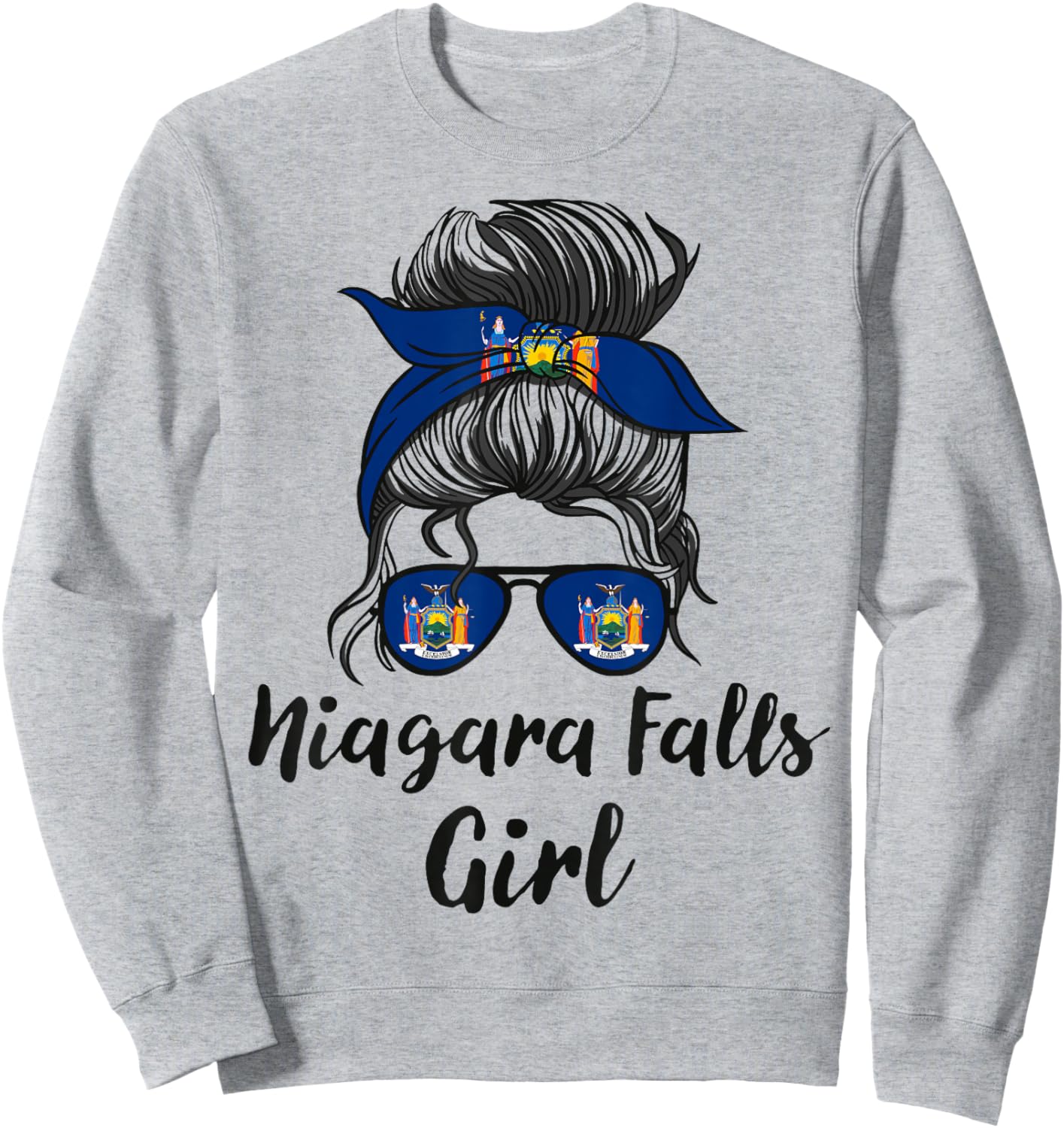 Niagara Falls New York Women Girl Sweatshirt - Sweatshirt | Ash