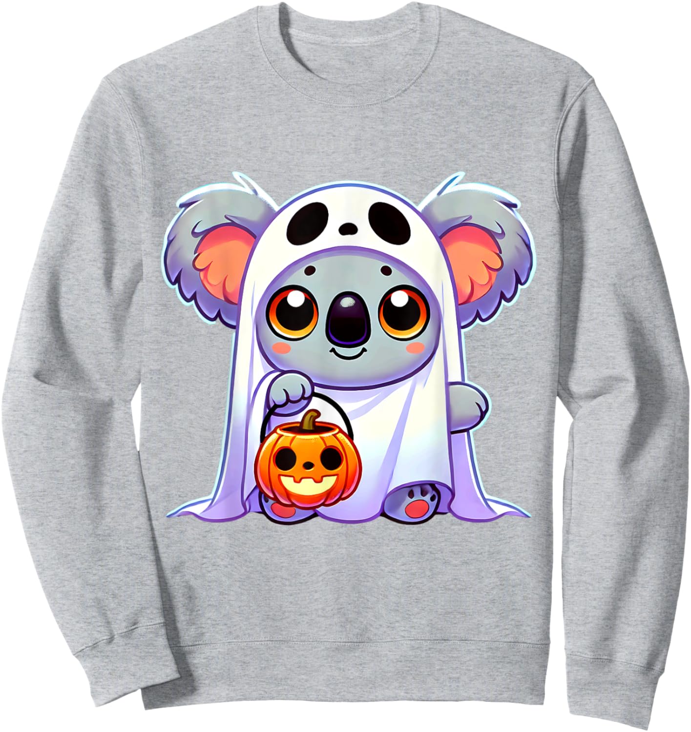 Koala Ghost Halloween Animal Men Women Kids Sweatshirt - Sweatshirt | Ash