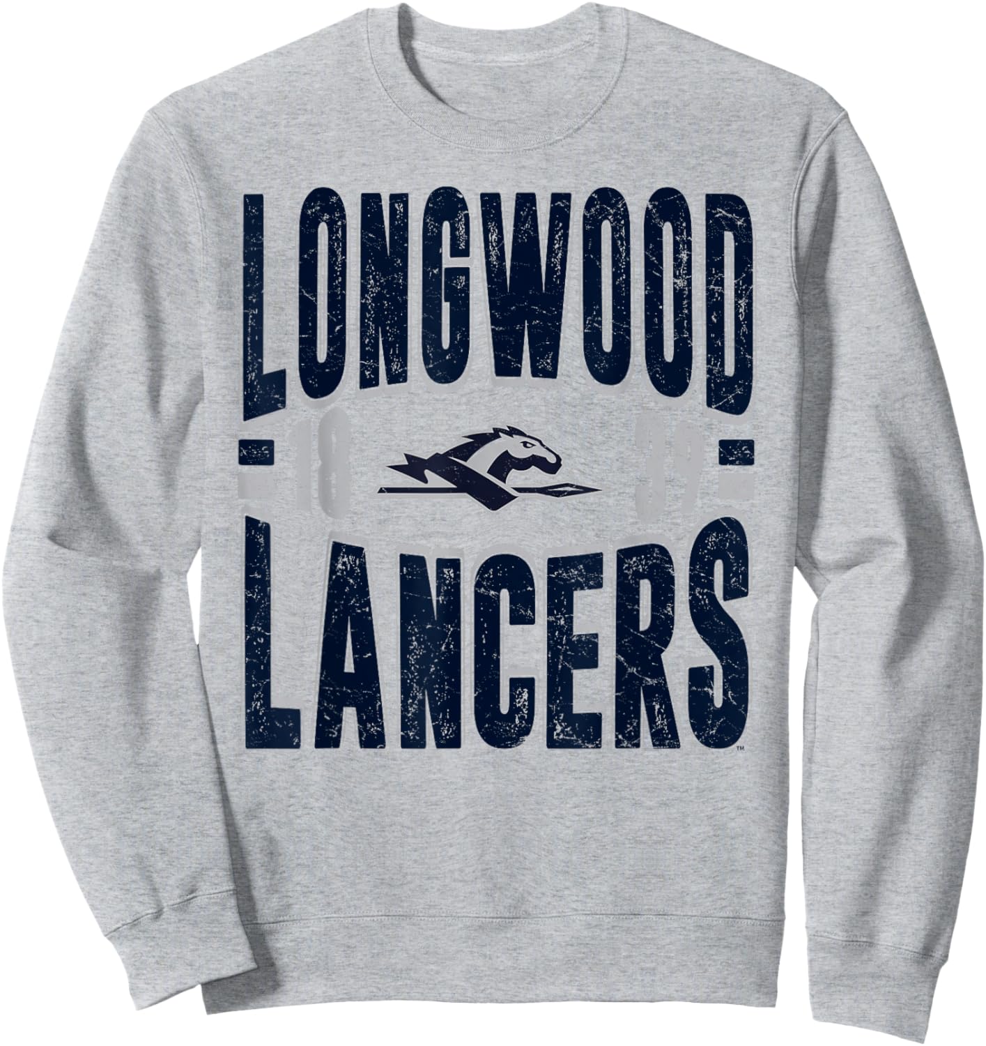 Longwood Lancers Vintage 90's Retro White Sweatshirt - Sweatshirt | Ash