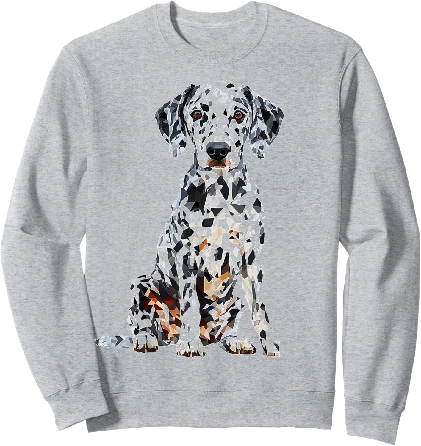 Dalmatian Dog Motif Pet Illustration Dalmatian Women Kids Sweatshirt - Sweatshirt | Ash