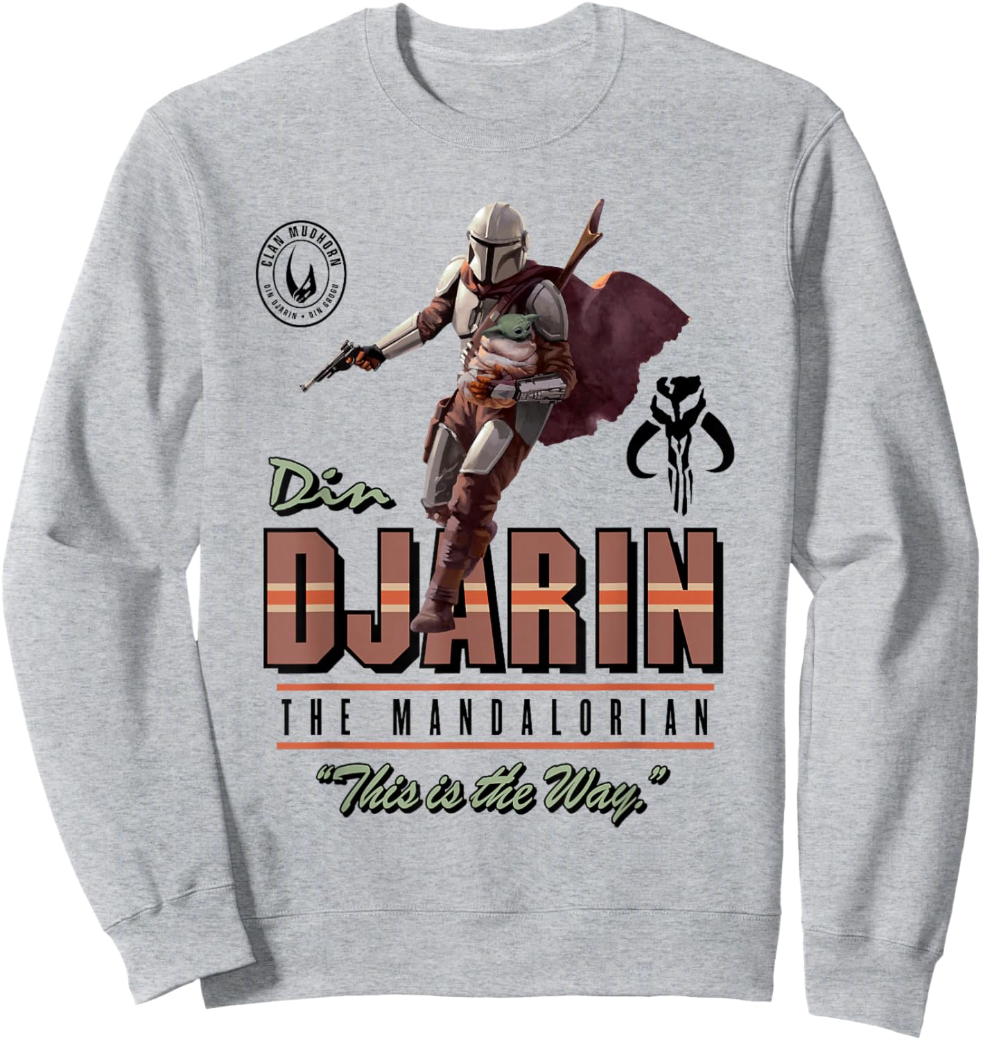 Star Wars The Mandalorian Din Djarin This Is The Way Sweatshirt - Sweatshirt | Ash