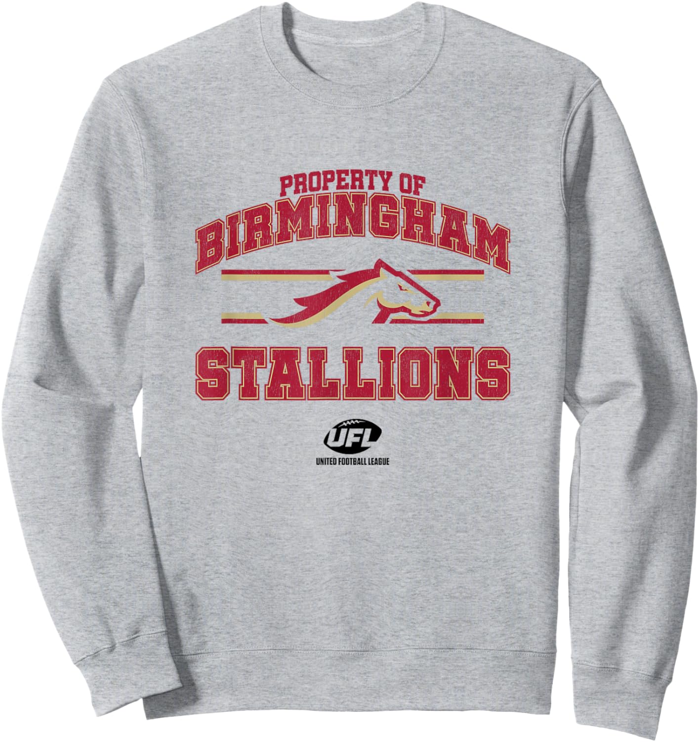Property of Birmingham Stallions - Birmingham Sweatshirt - Sweatshirt | Ash
