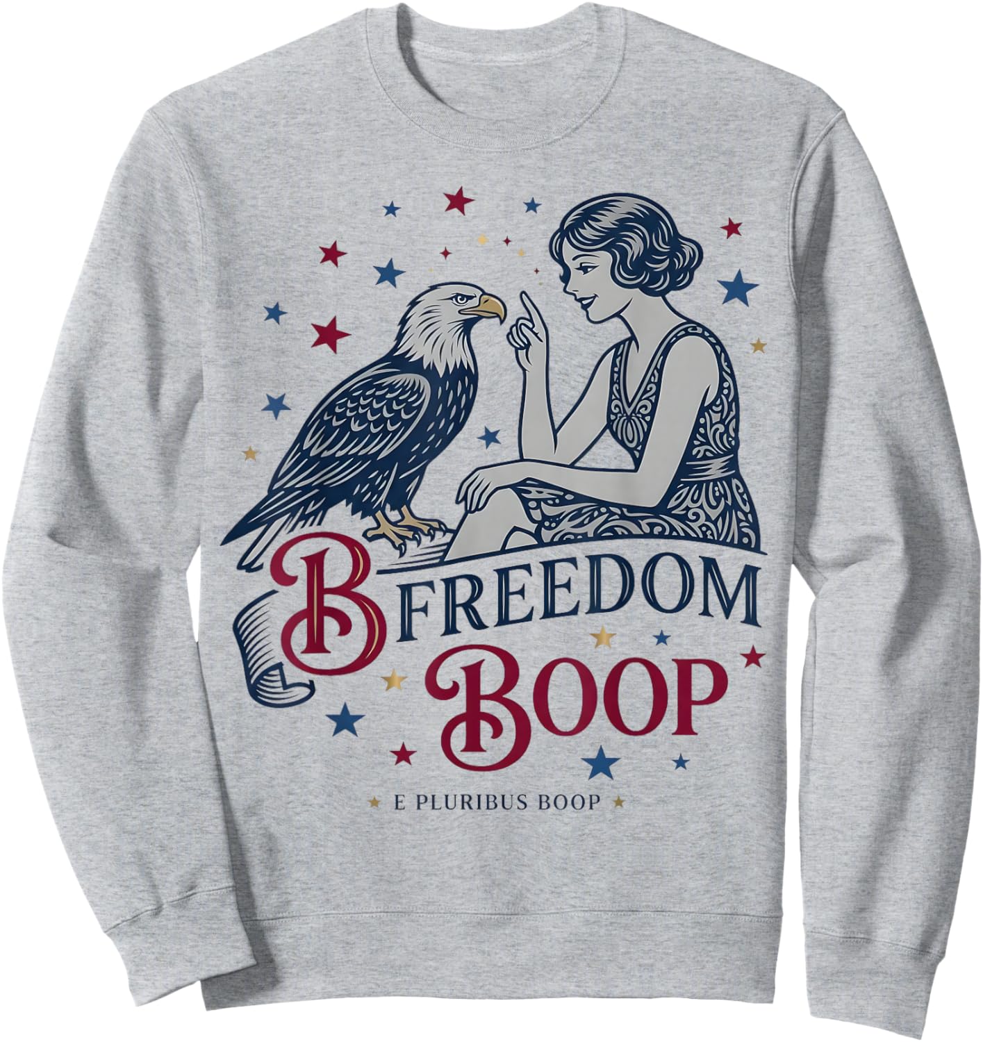 Vintage 4th of July Sweatshirt - Sweatshirt | Ash