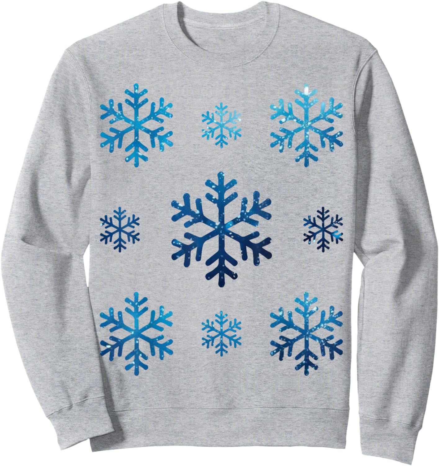 Christmas Snowflakes White Sweatshirt - Sweatshirt | Ash