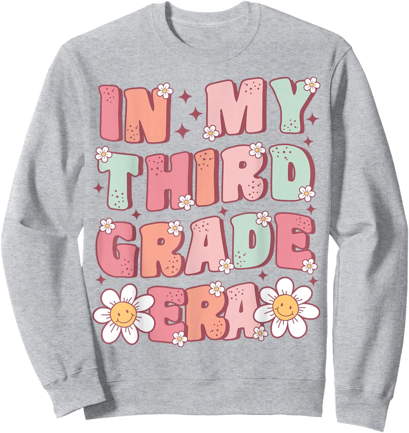In My Third Grade Era Cute Groovy 3rd Grade Back to School Sweatshirt - Sweatshirt | Ash