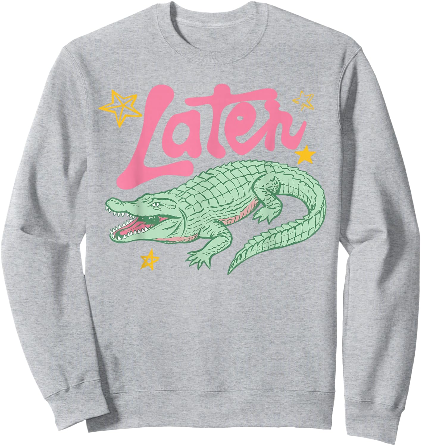 Later Gator Funny Alligator Preppy Last Day Teachers Kids Sweatshirt - Sweatshirt | Ash