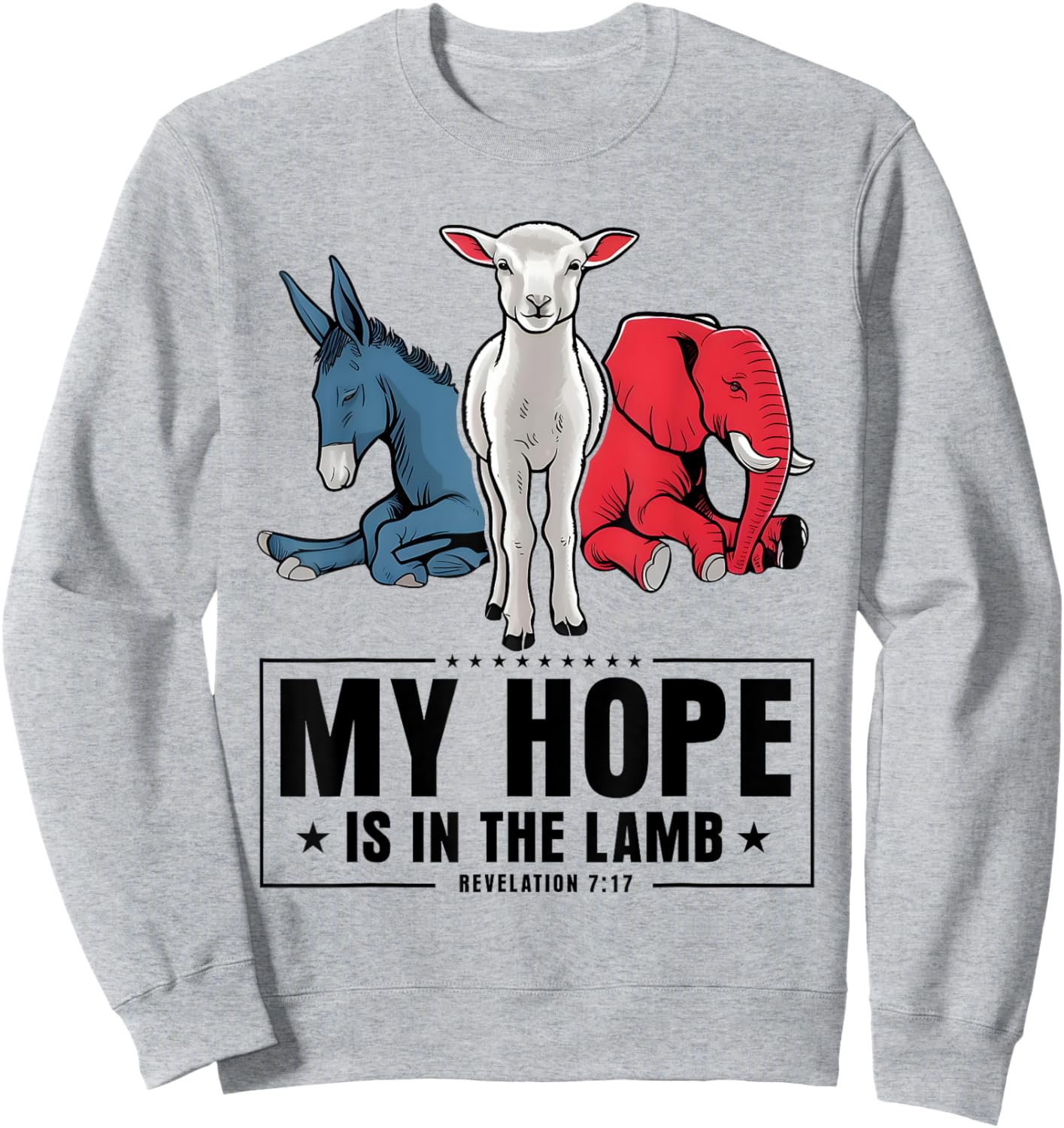 My Hope Is In The Lamb Christian God Jesus Sweatshirt - Sweatshirt | Ash