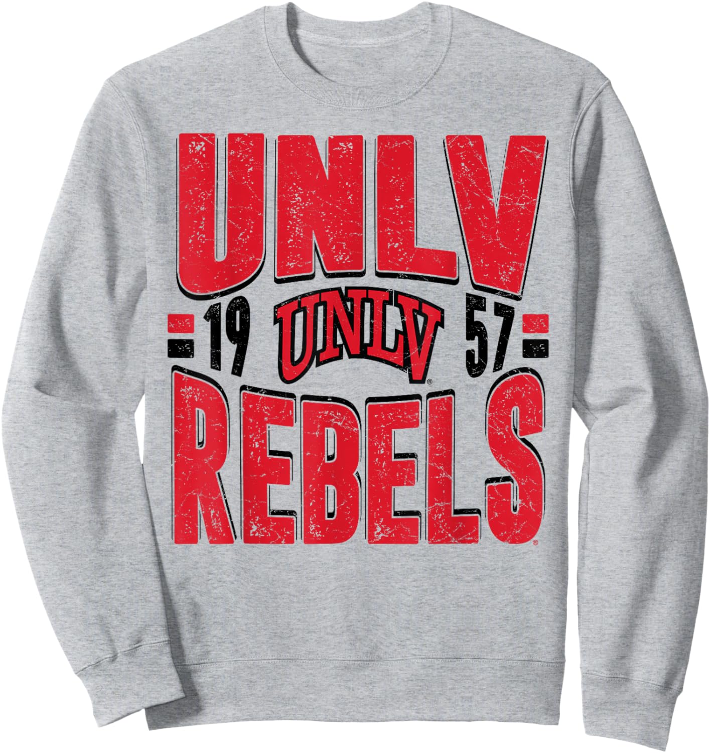 UNLV Rebels Vintage 90's Retro White Officially Licensed Sweatshirt - Sweatshirt | Ash