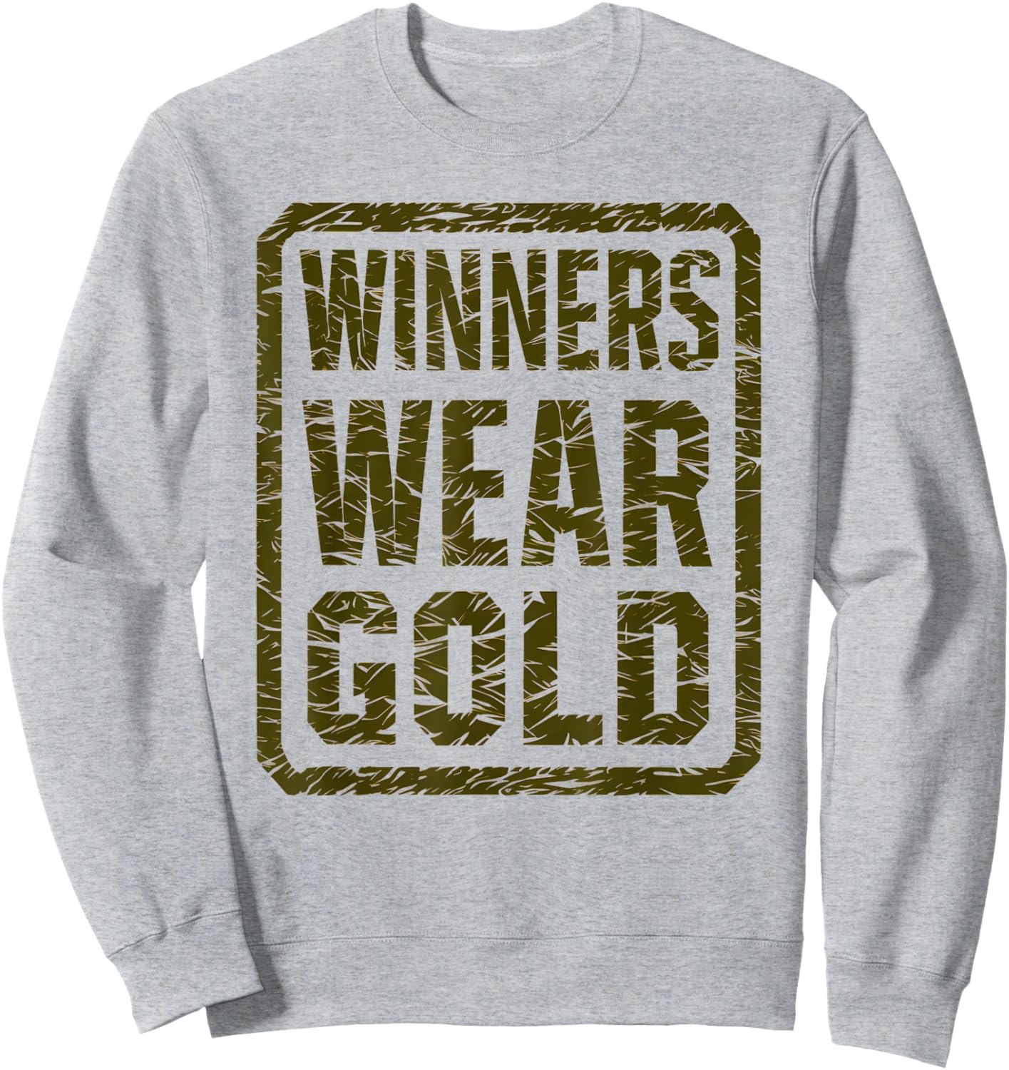 Retro Winners WEAR Gold Team Tournament War Game Day Sweatshirt - Sweatshirt | Ash