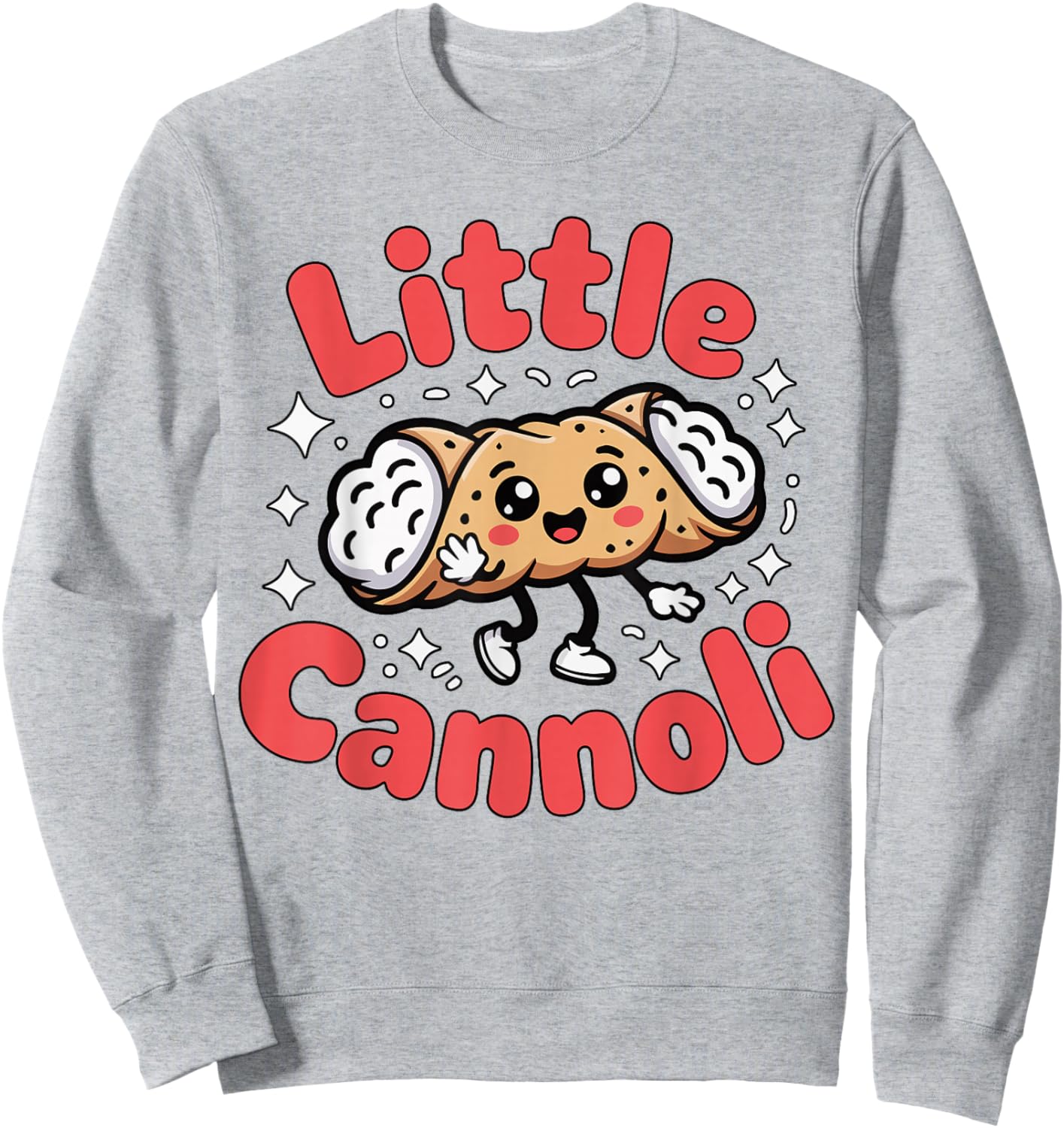 Toddler Little Cannoli Cute Italian Food Funny Italy Italia Sweatshirt - Sweatshirt | Ash