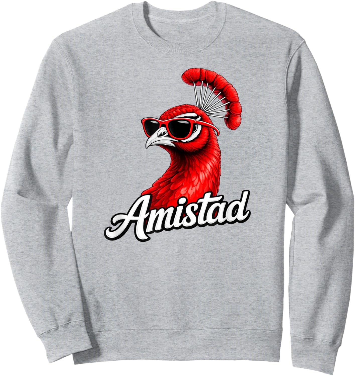 Amistad House of Friendship, Teachers Students School Sweatshirt - Sweatshirt | Ash