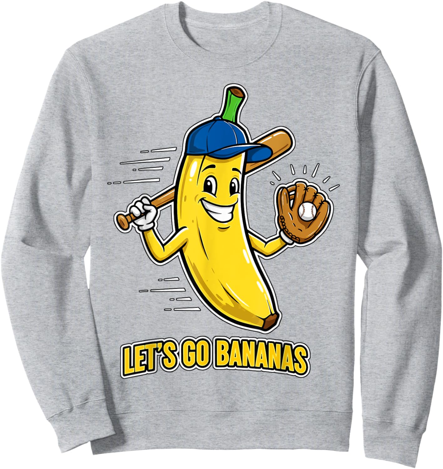 Funny Banana Shirts Gift Fruit Lovers Boys Lets Go Bananas Sweatshirt - Sweatshirt | Ash