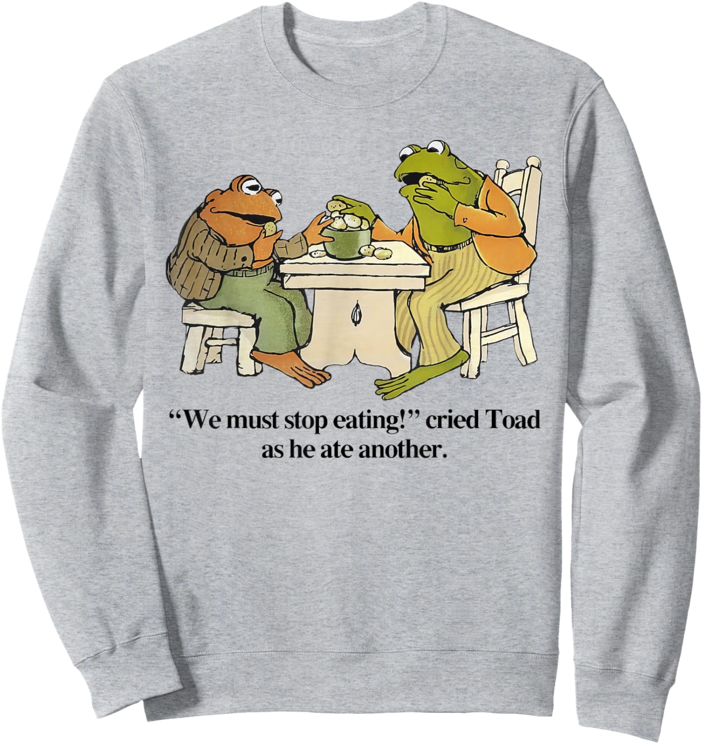 We Must Stop Eating Toad As He Ate Another Frog Men Sweatshirt - Sweatshirt | Ash