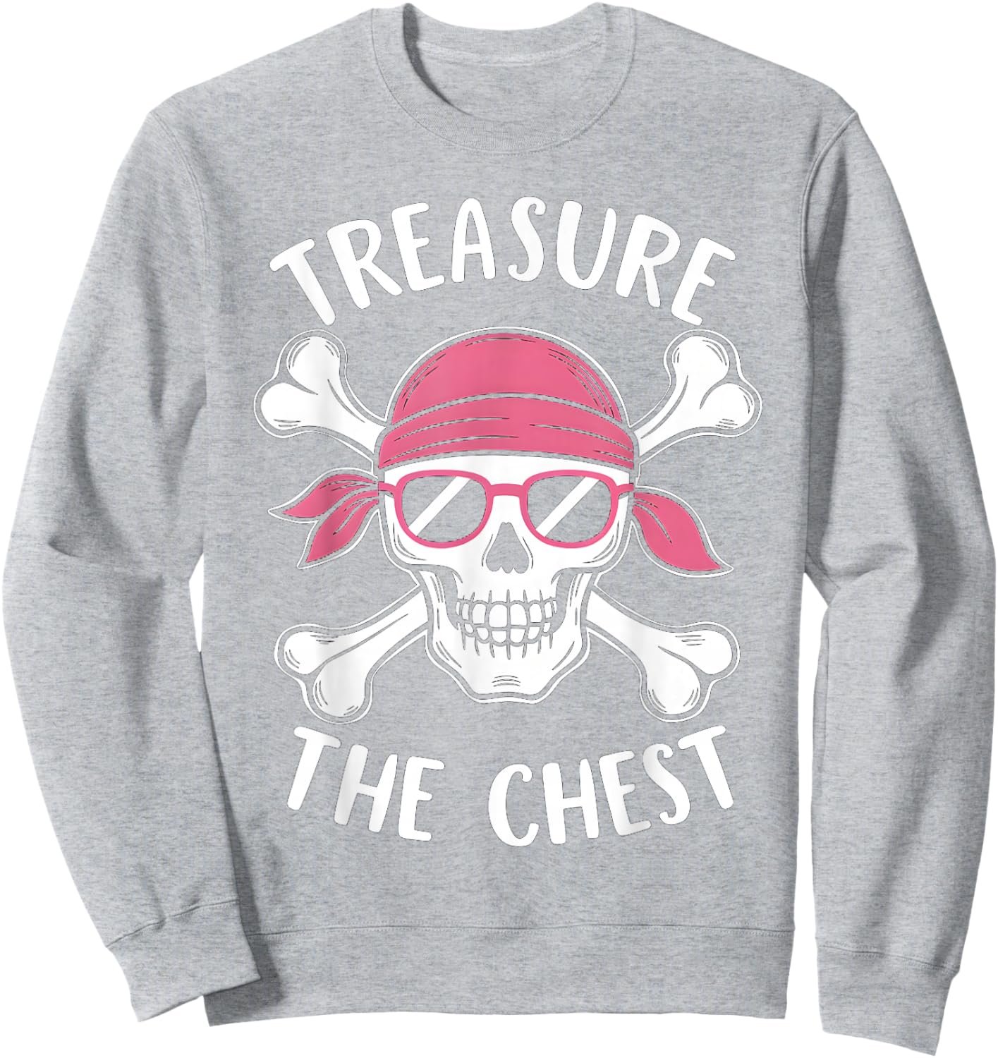 Treasure The Chest Breast Cancer Awareness Men Women Kids Sweatshirt - Sweatshirt | Ash