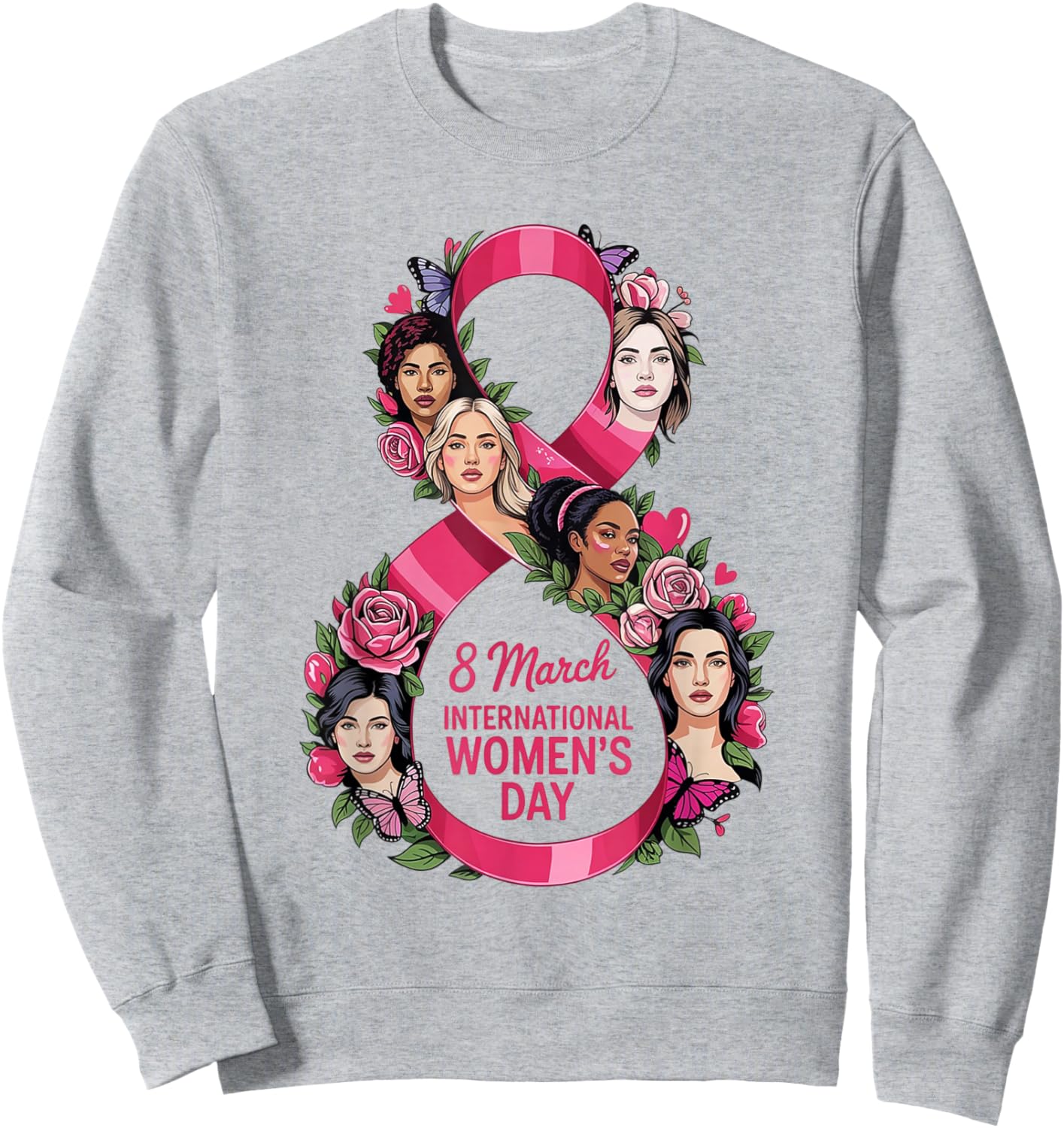 International Women's Day 2026 8 March Sweatshirt - Sweatshirt | Ash