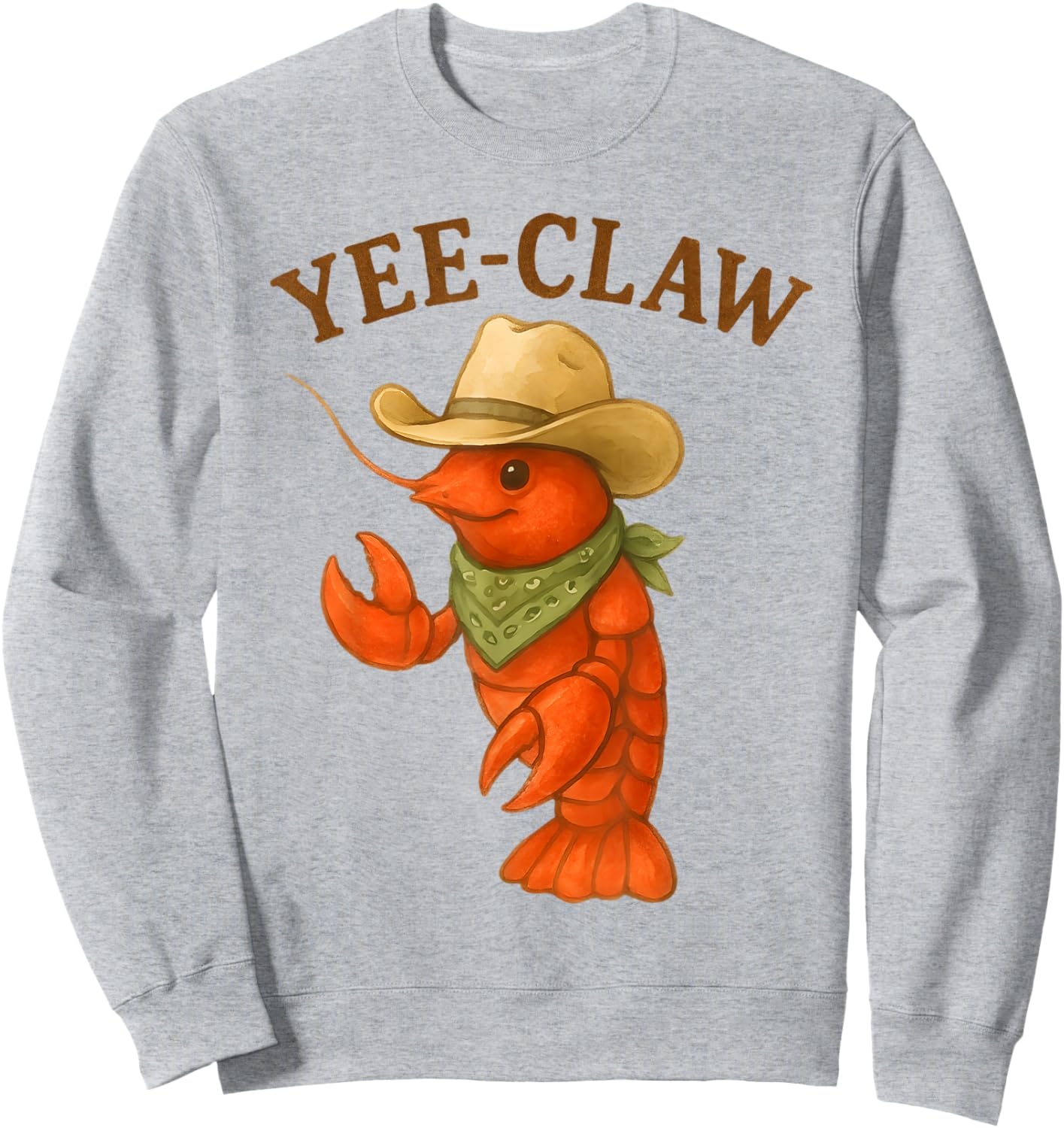 Yee Claw Funny Crawfish Cajun Seafood Party Festival Boys Sweatshirt - Sweatshirt | Ash