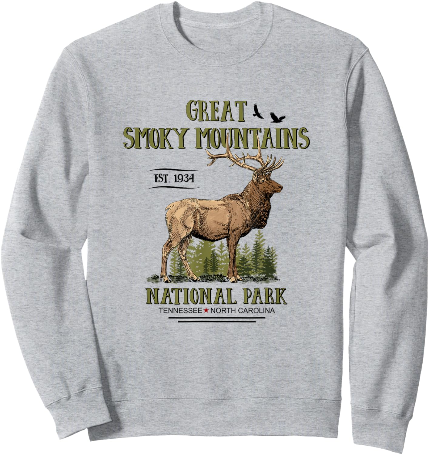 Great Smoky Mountains National Park Sweatshirt - Sweatshirt | Ash