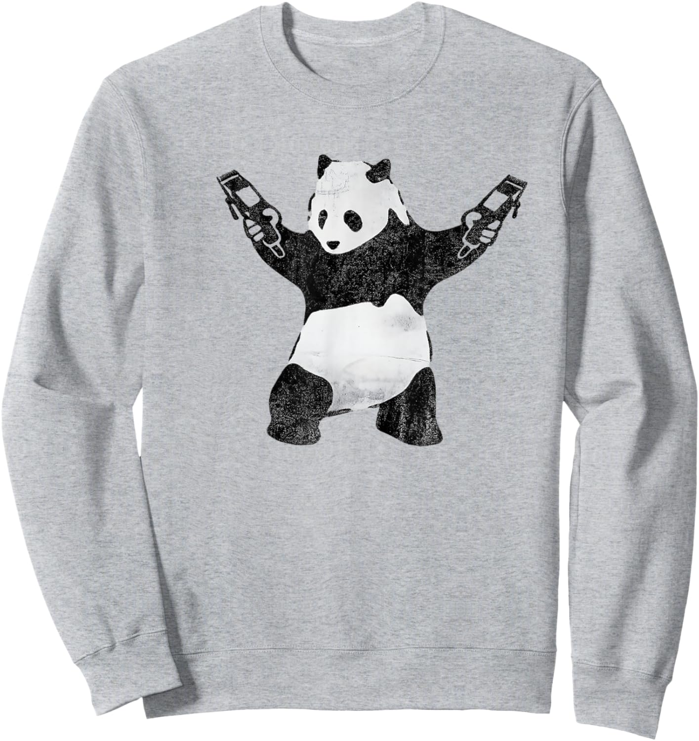 Panda Barber Sweatshirt - Sweatshirt | Ash