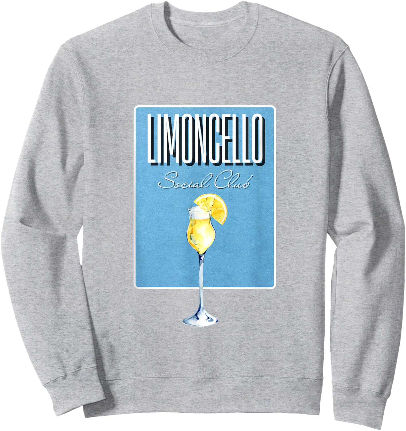 Limoncello Social Club I Lemon Limon Italy Cocktail Team Sweatshirt - Sweatshirt | Ash