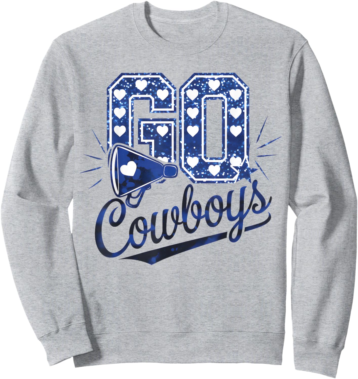 Cheer Cowboys Design Gift Women Girls Kids Sweatshirt - Sweatshirt | Ash