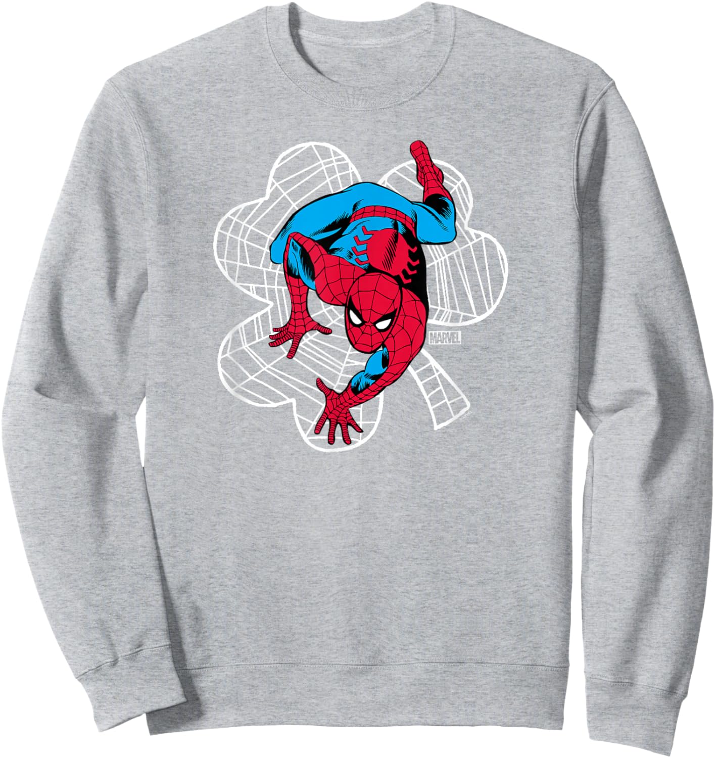 Spider-Man - Web Shamrock St. Patrick's Day Sweatshirt - Sweatshirt | Ash