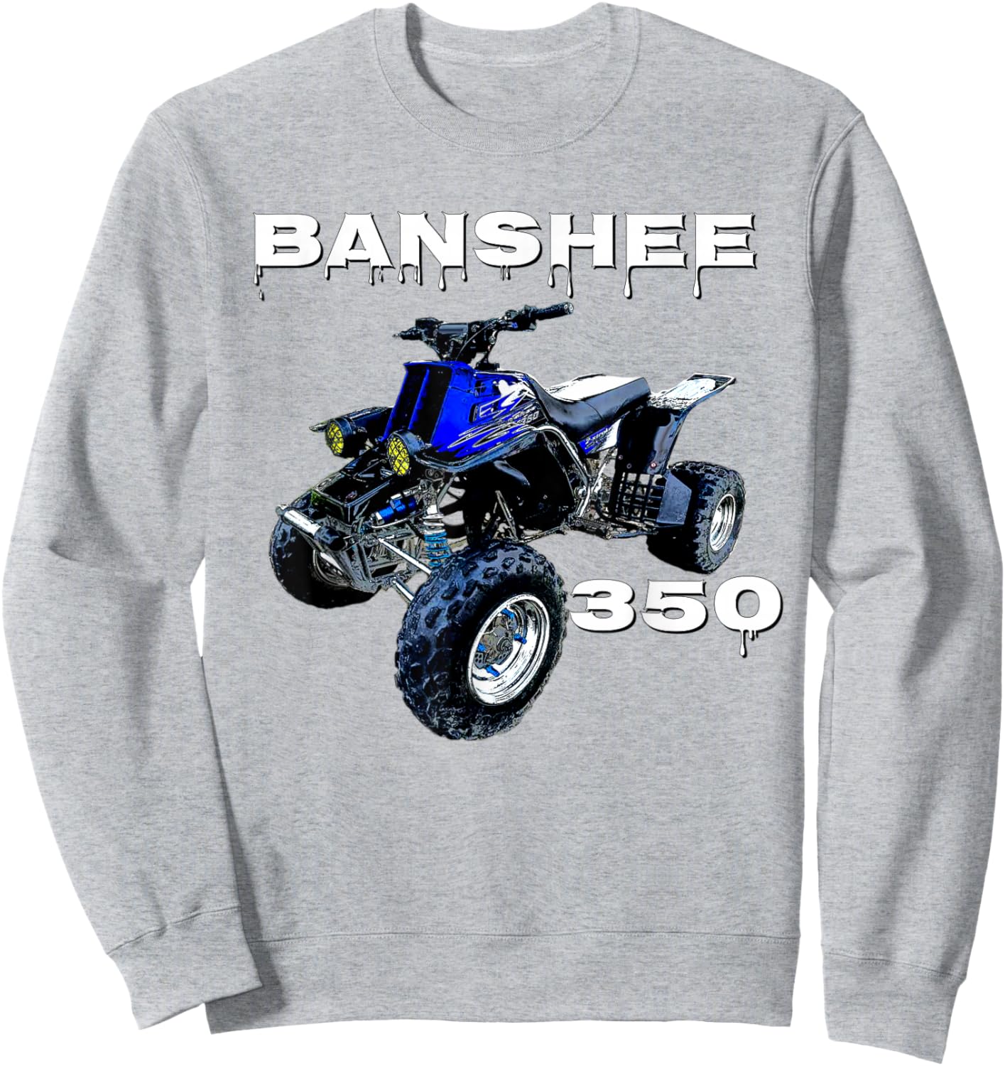 Banshee Quad, ATV, ATC, Vintage, Retro, All Terrain Vehicle Sweatshirt - Sweatshirt | Ash