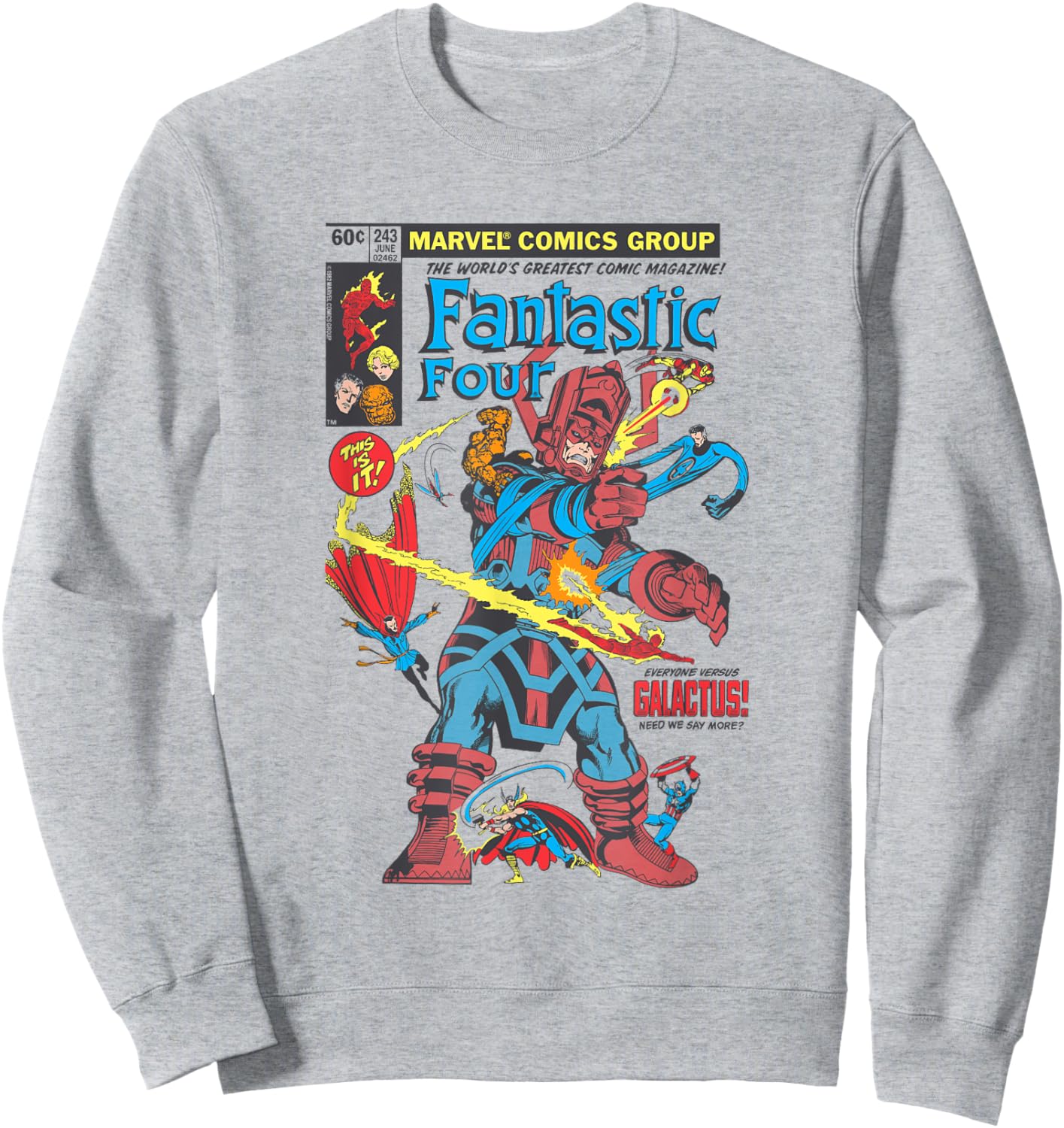 Fantastic Four First Comic Cover , White, S Sweatshirt - Sweatshirt | Ash