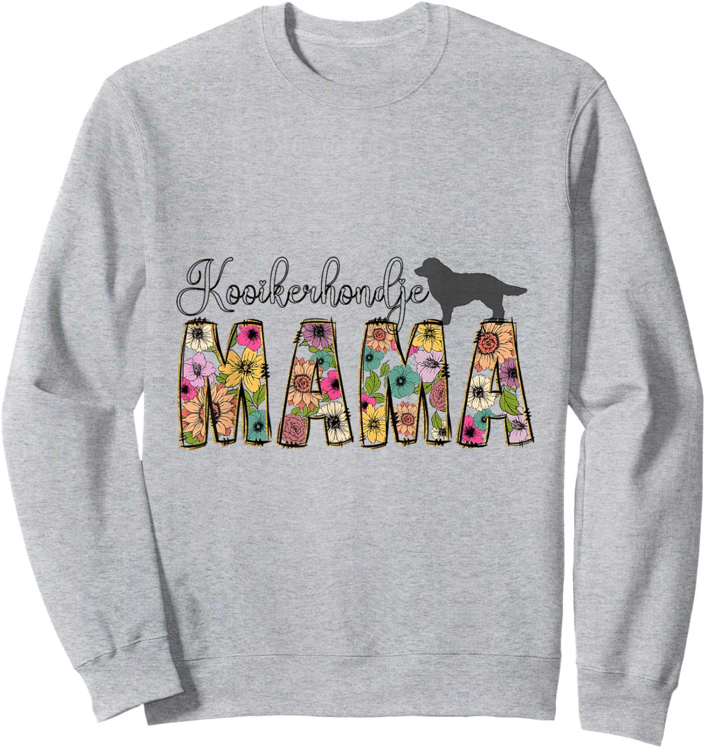 Kooikerhondje Dog Sweatshirt - Sweatshirt | Ash