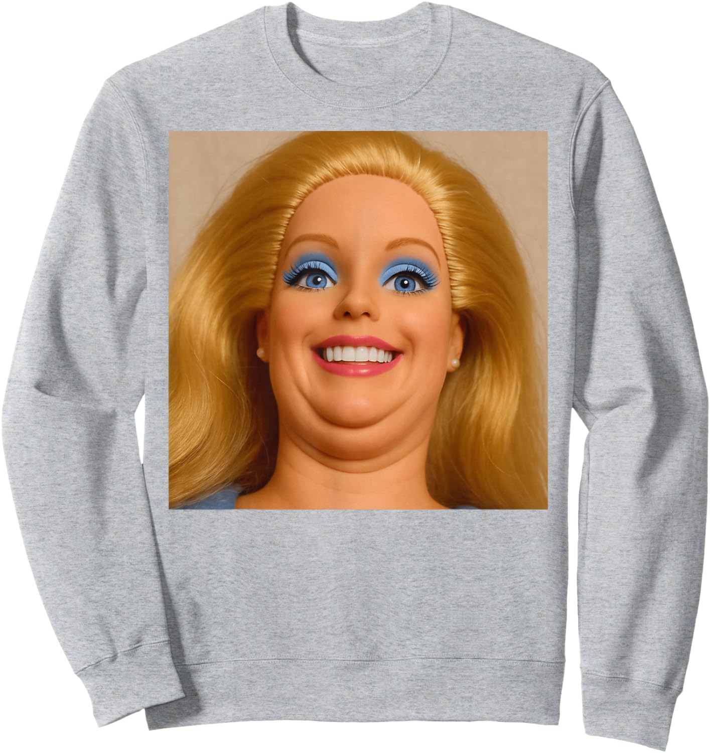 Disgusted Face Meme Doll Babe X Only Baby Love Date Fans Sweatshirt - Sweatshirt | Ash