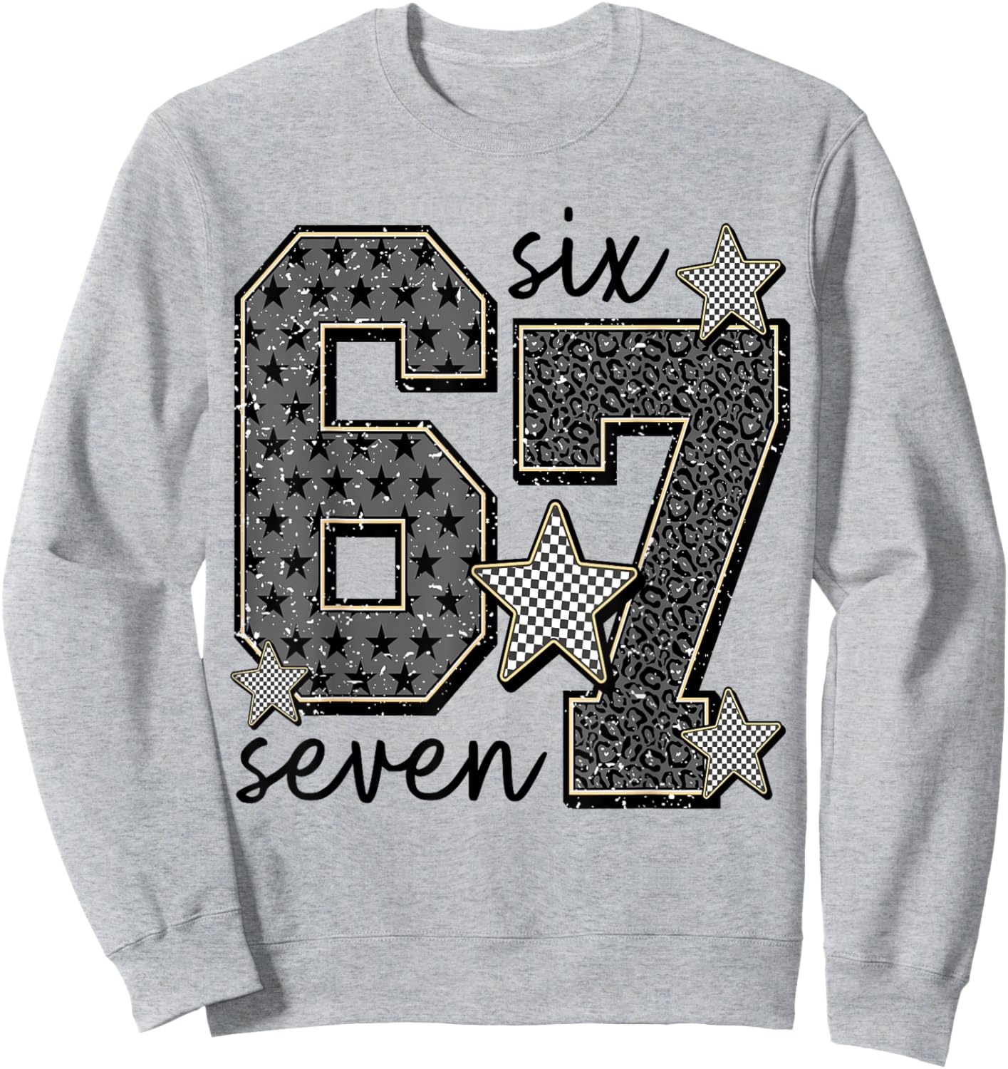 6 7 Trending Six Seven 67 Girls Sweatshirt - Sweatshirt | Ash
