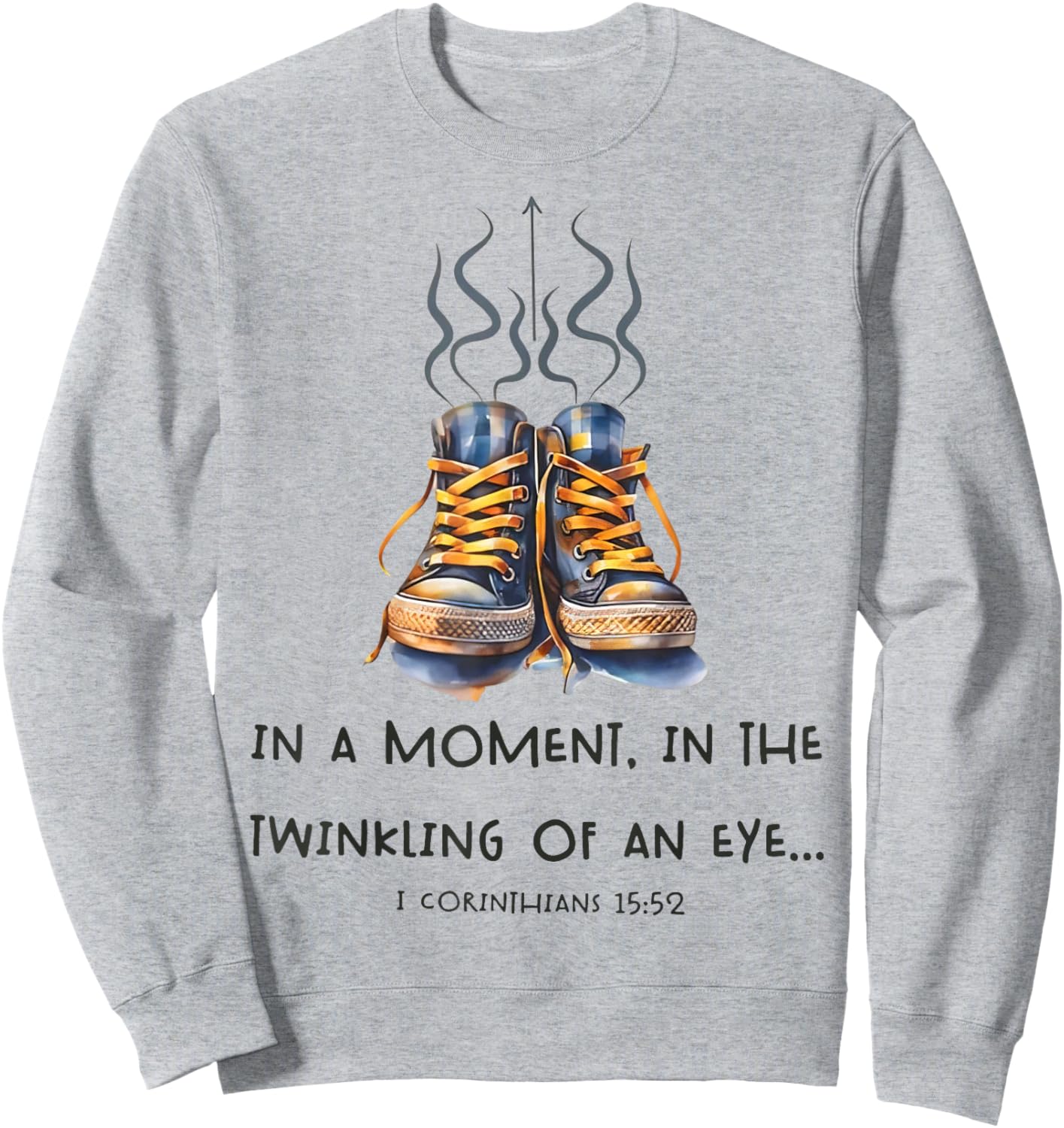 In a Moment, In the Twinkling of an Eye I Christian Sweatshirt - Sweatshirt | Ash