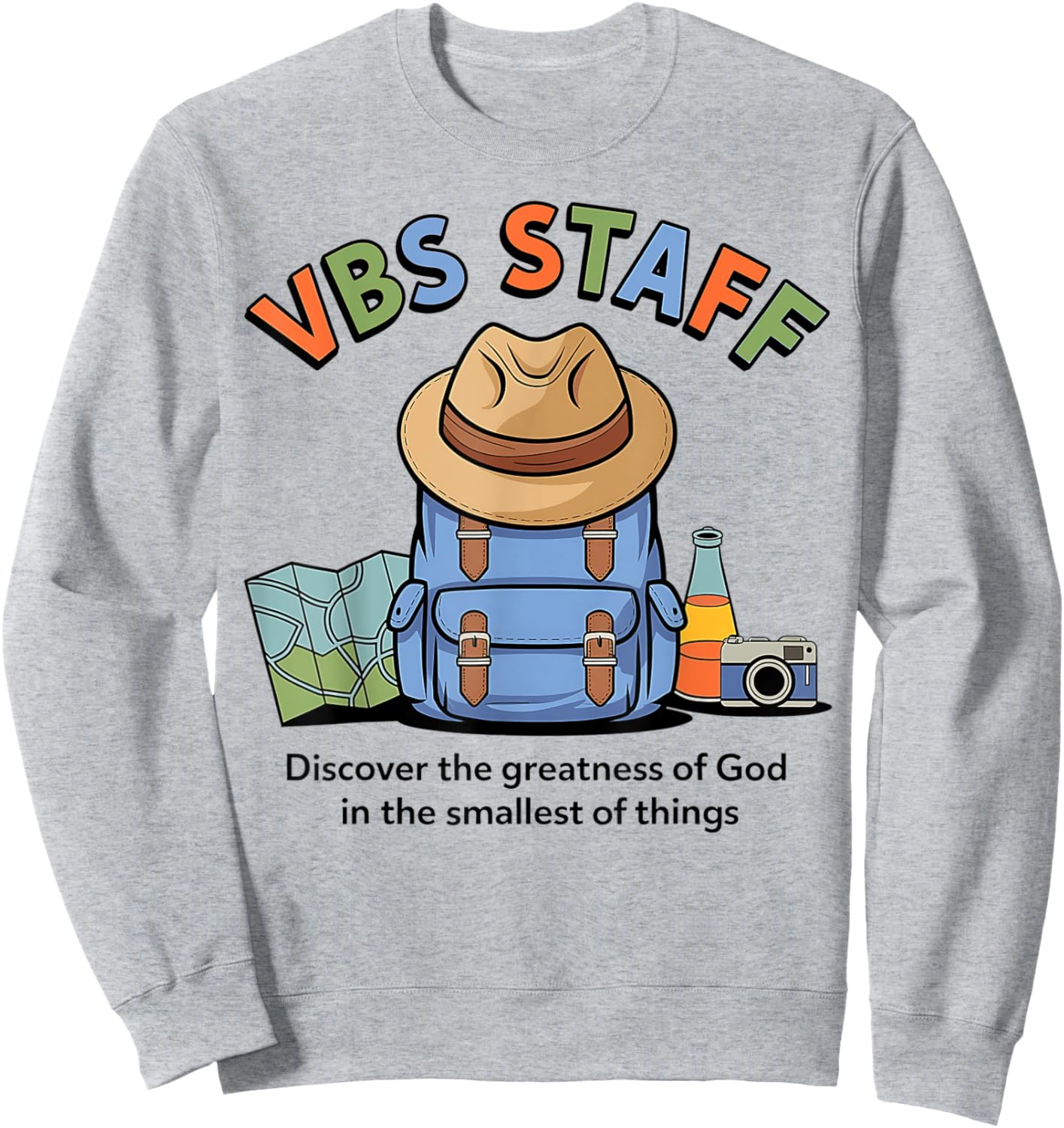 VBS Staff 2025 Adventure Magnified Smallest Insects VBS Team Sweatshirt - Sweatshirt | Ash
