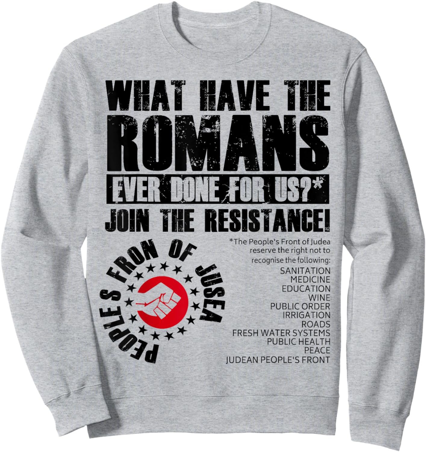 What Have The Romans Ever Done For Us Join The Resistance Sweatshirt - Sweatshirt | Ash