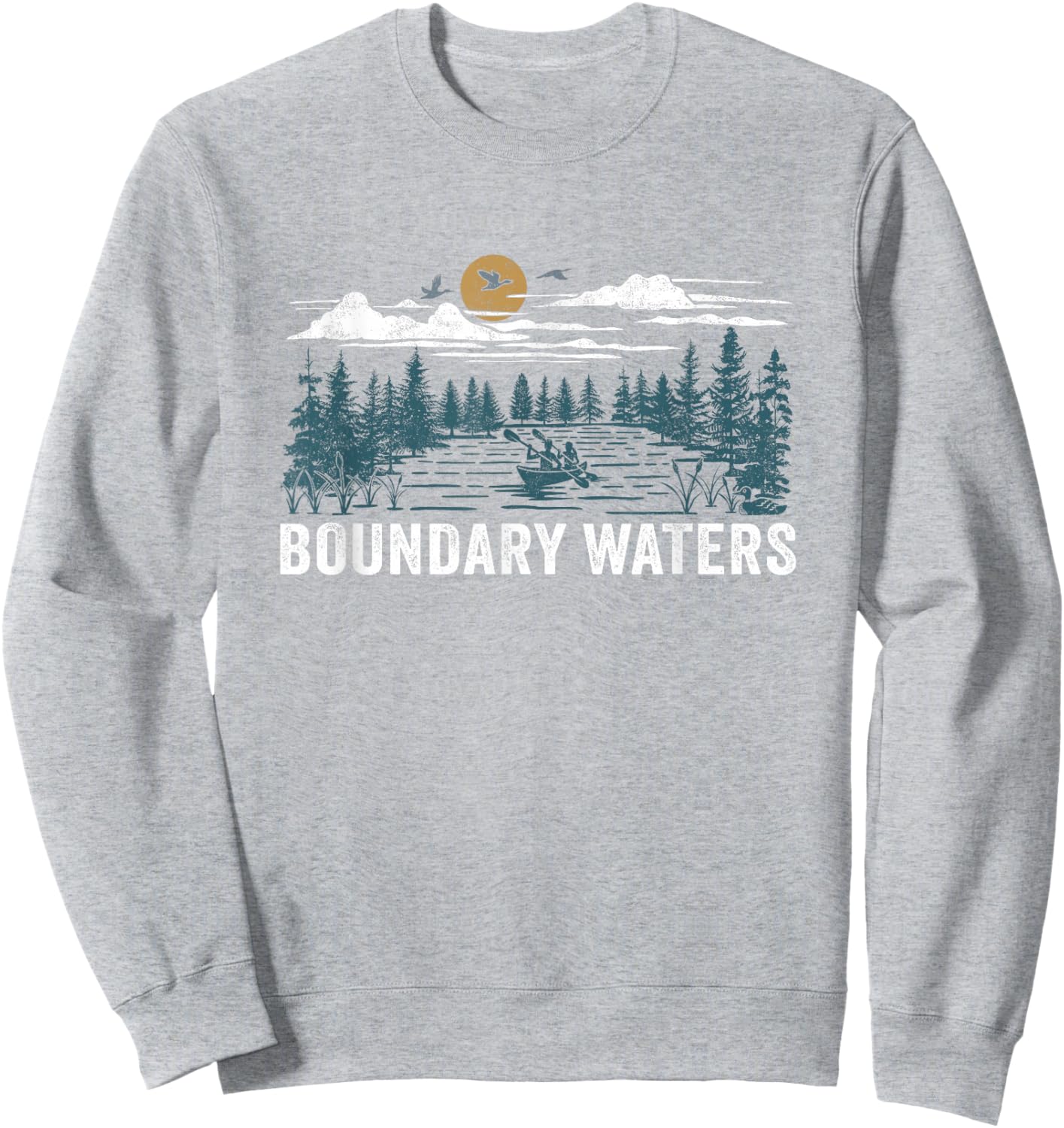 Boundary Waters Wilderness Minnesota Sweatshirt - Sweatshirt | Ash