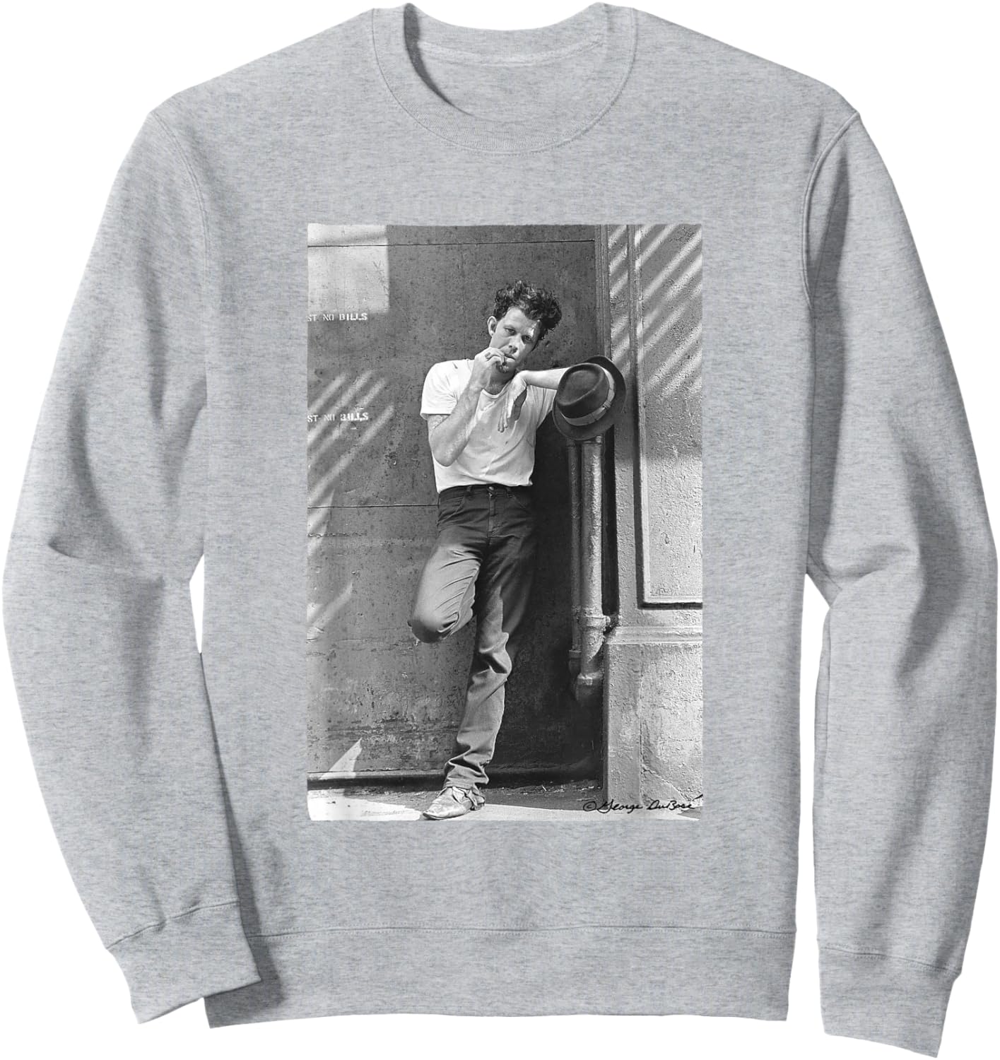 Tom Waits Street Portrait by George DuBose Sweatshirt - Sweatshirt | Ash