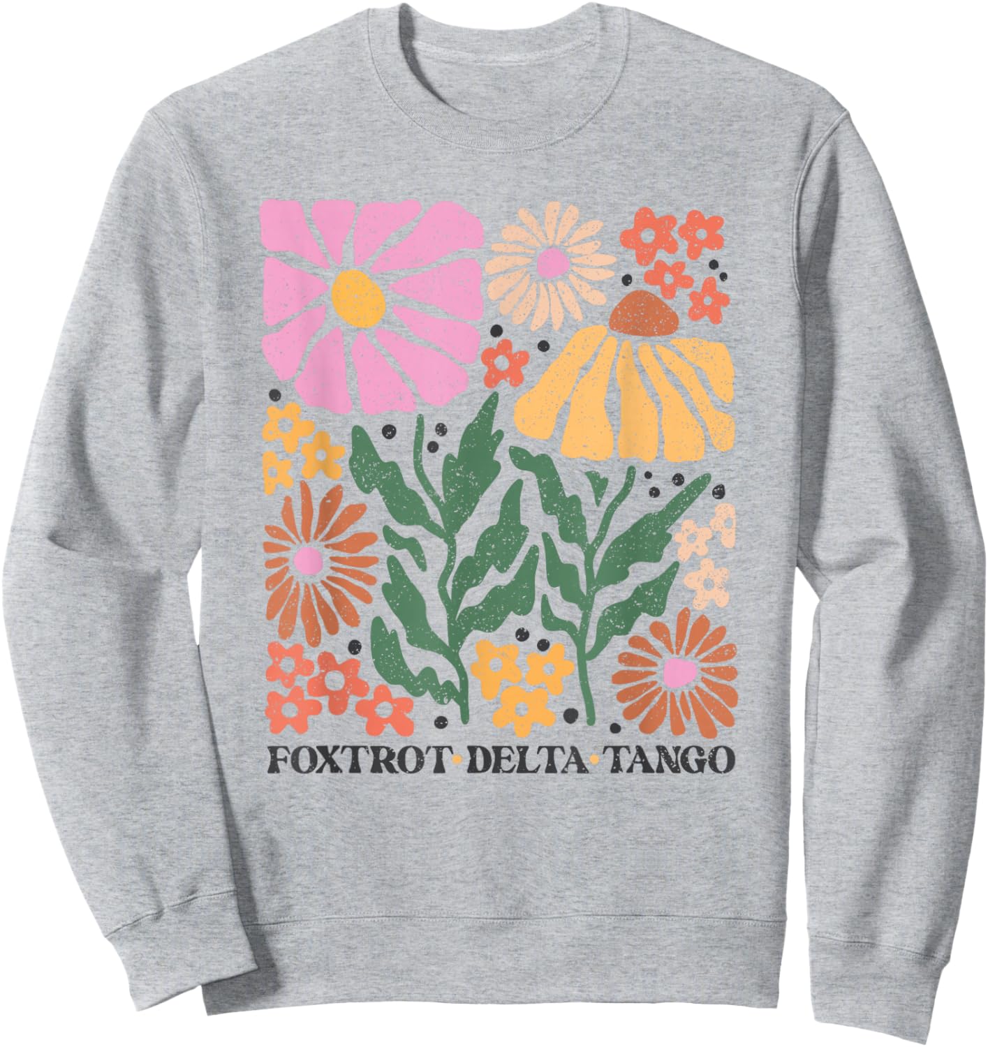 Subtle Anti-Trump Floral Boho , Not My President, Resist Sweatshirt - Sweatshirt | Ash