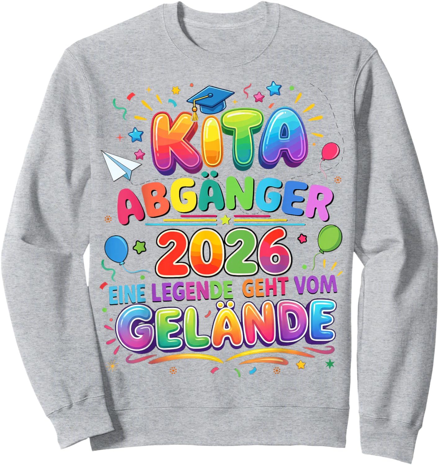 Nursery 2026 School Child Boy Girl Sweatshirt - Sweatshirt | Ash