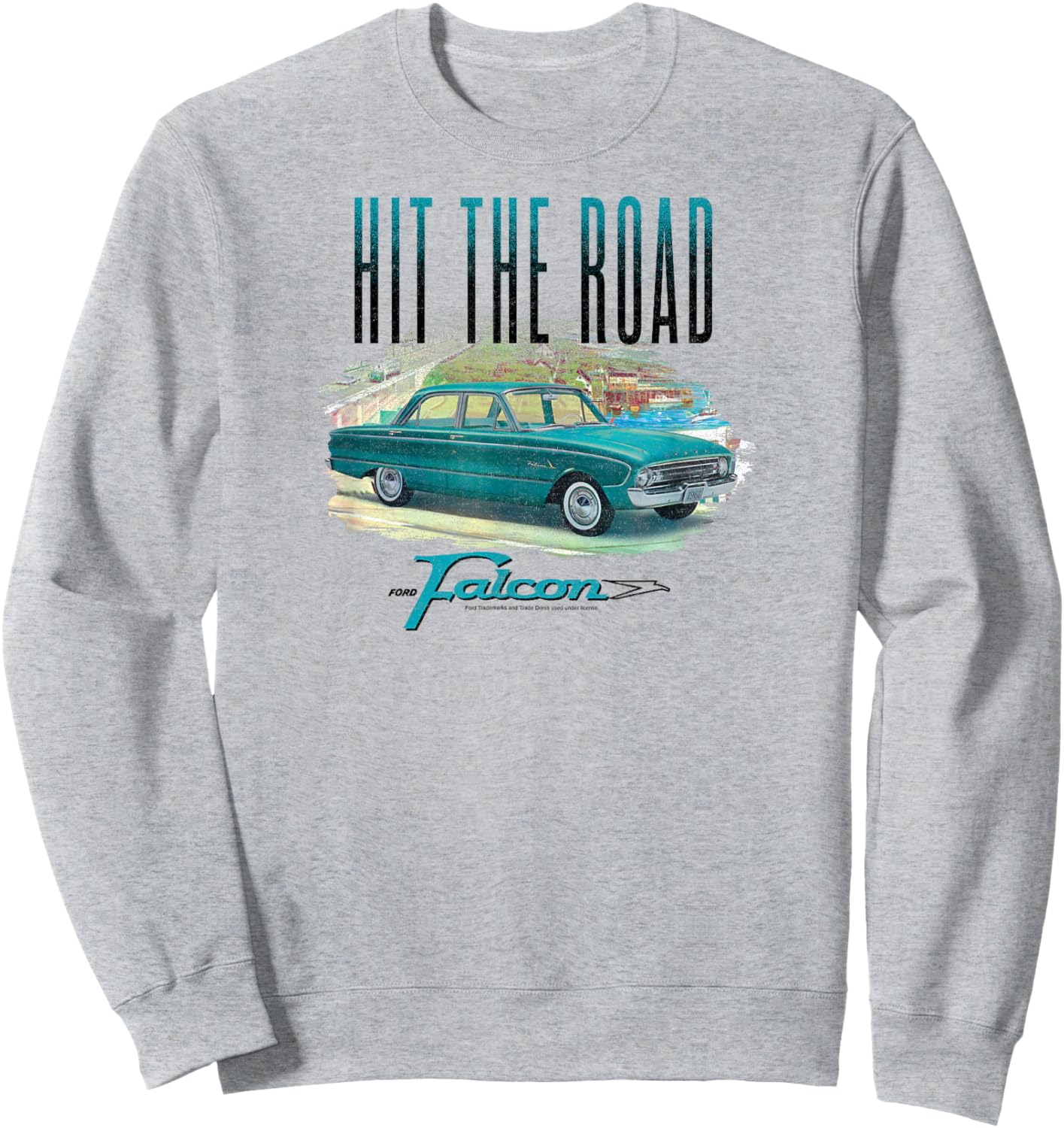 Ford - Hit The Road Falcon Sweatshirt - Sweatshirt | Ash