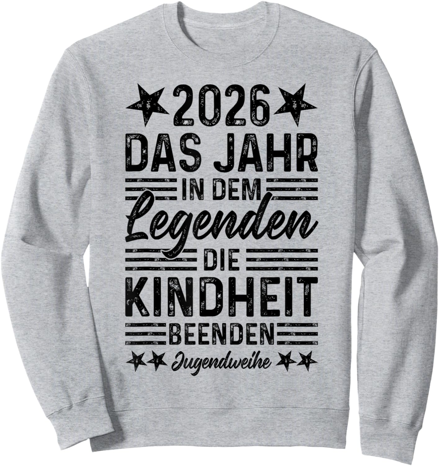Youth Consecration 2026 Year in the Legends End Childhood Sweatshirt - Sweatshirt | Ash