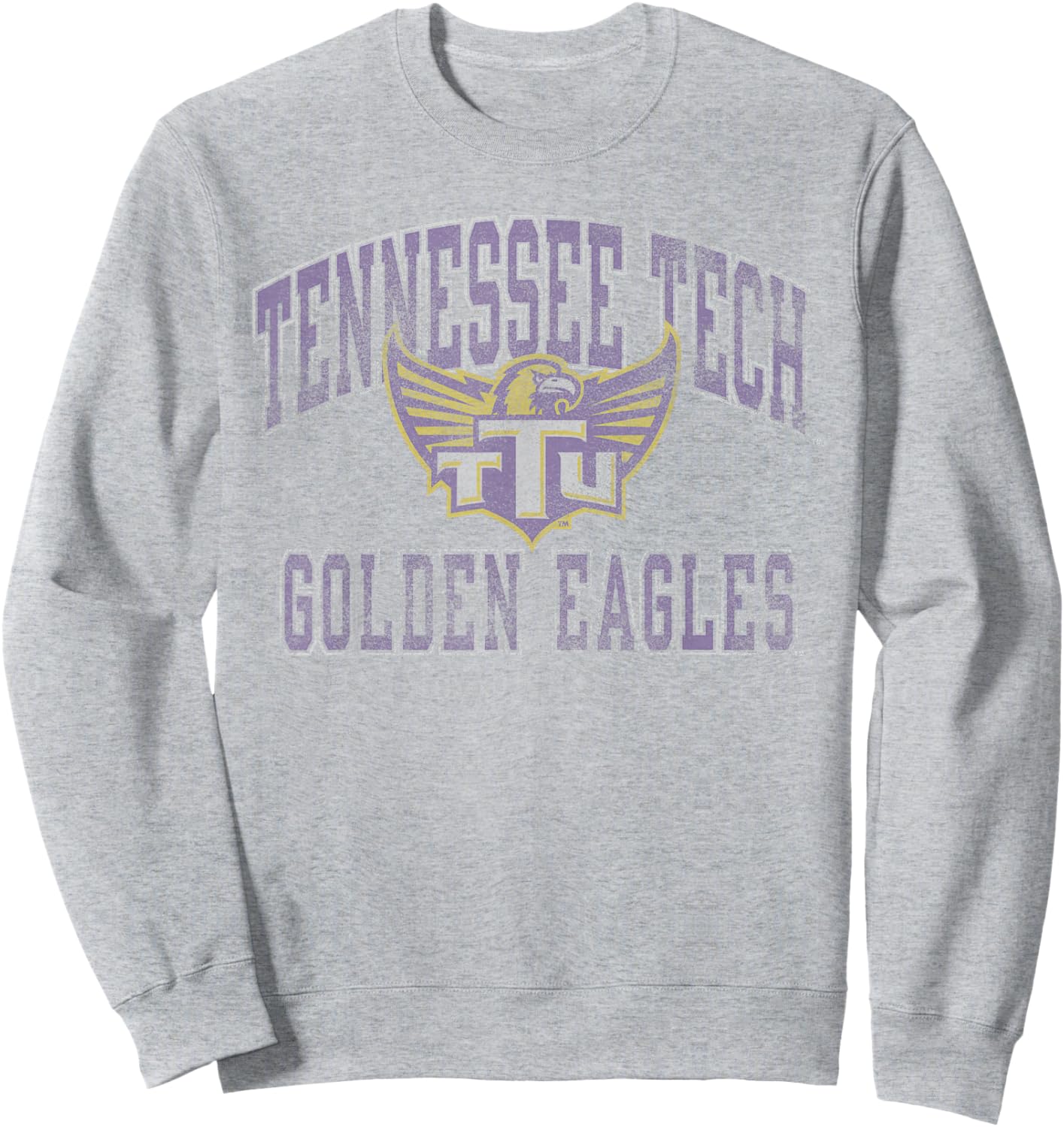 Tennessee Tech Golden Eagles Vintage Worn Gray Sweatshirt - Sweatshirt | Ash