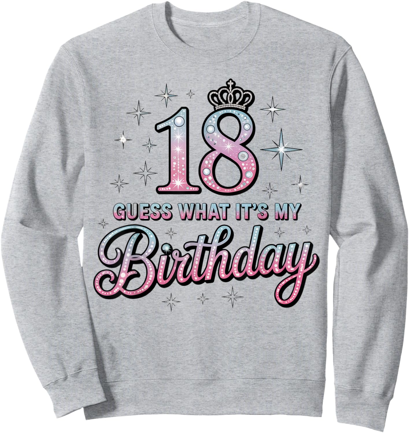 It's My 18th Birthday Girl 18 Year Old Pink Sweatshirt - Sweatshirt | Ash