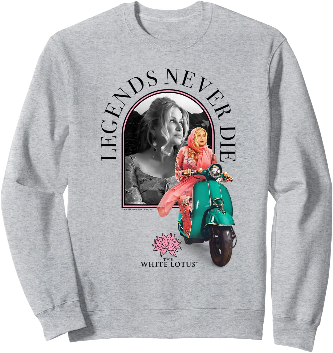 The White Lotus HBO Original Series Legends Never Die Sweatshirt - Sweatshirt | Ash