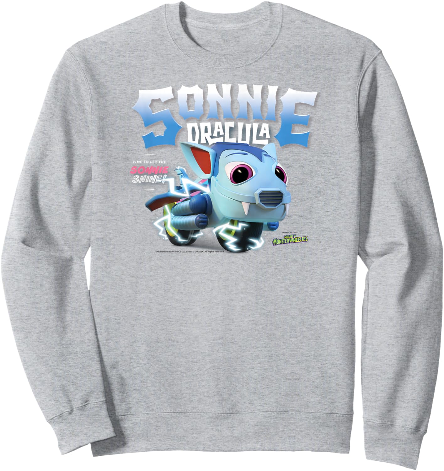 DreamWorks Mighty MonsterWheelies Sonnie Dracula Sweatshirt - Sweatshirt | Ash
