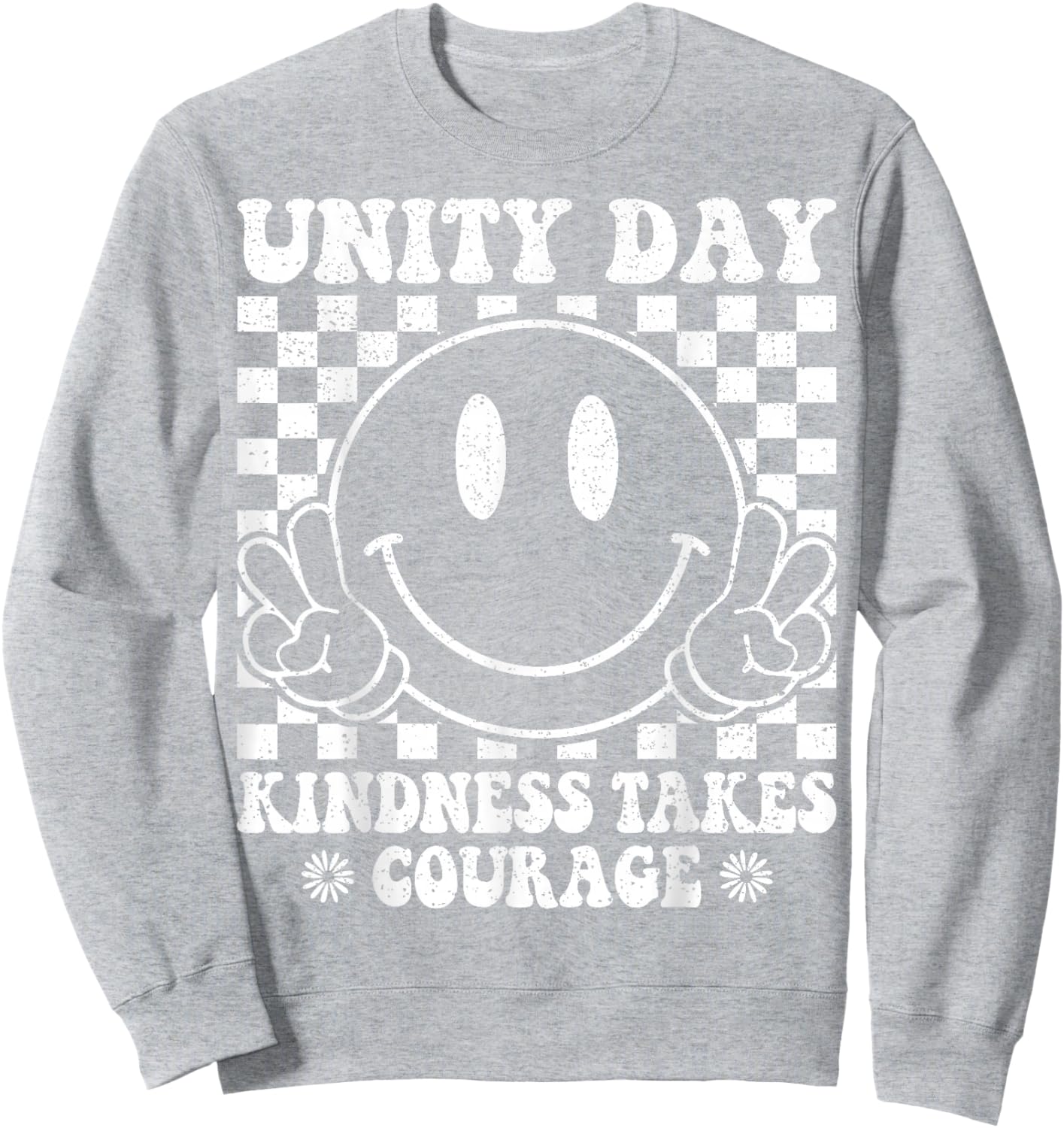 Orange Unity Day Anti Bullying Kindness Takes Courage Sweatshirt - Sweatshirt | Ash