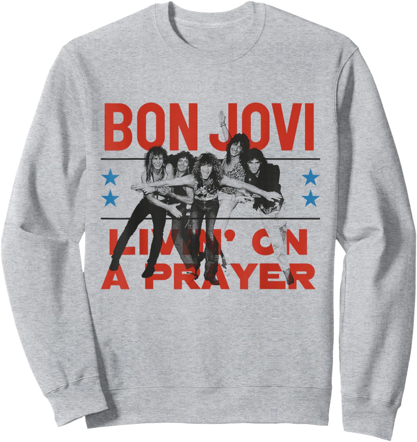 Official Bon Jovi Livin' On A Prayer Sweatshirt - Sweatshirt | Ash