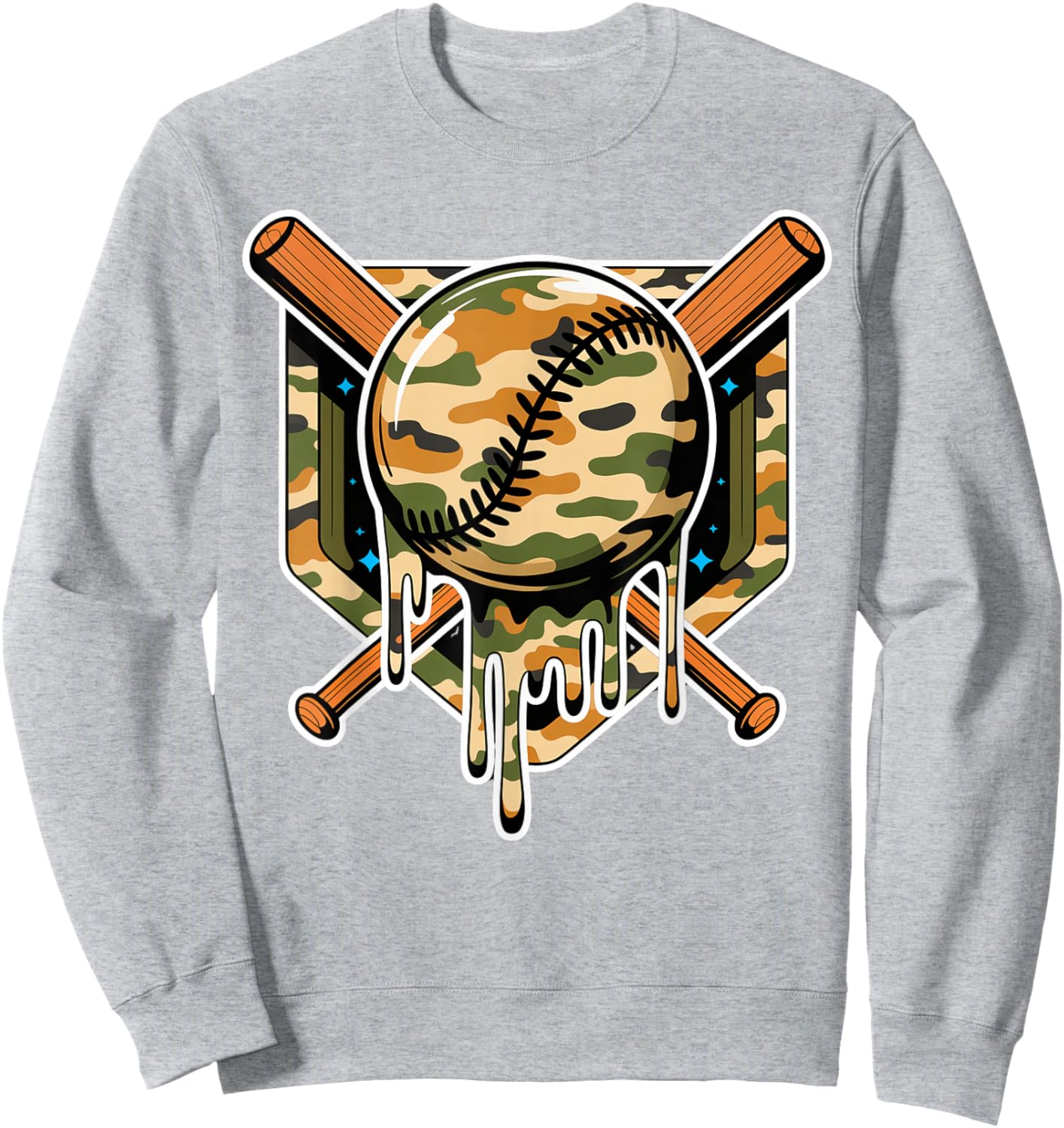 Baseball Respect The Drip Youth Boys Baseball Sweatshirt - Sweatshirt | Ash