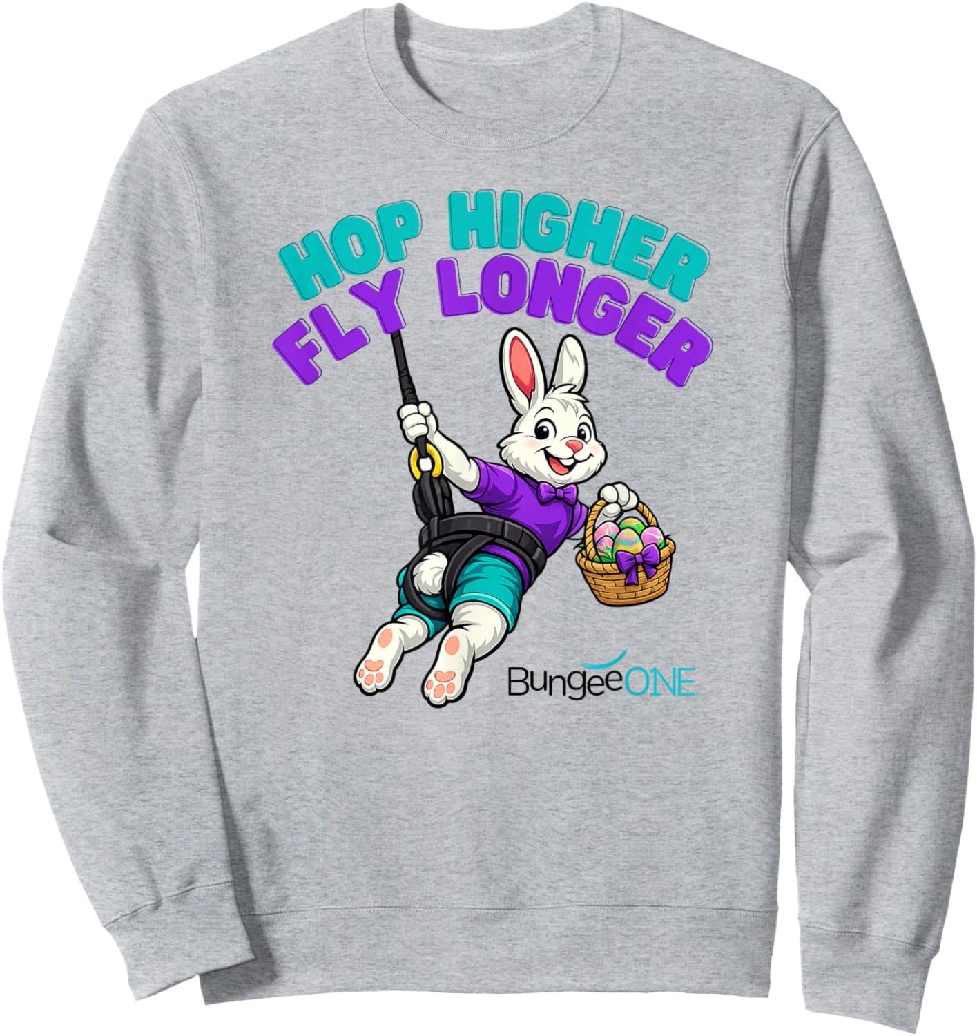 Hop Higher Fly Longer Sweatshirt - Sweatshirt | Ash