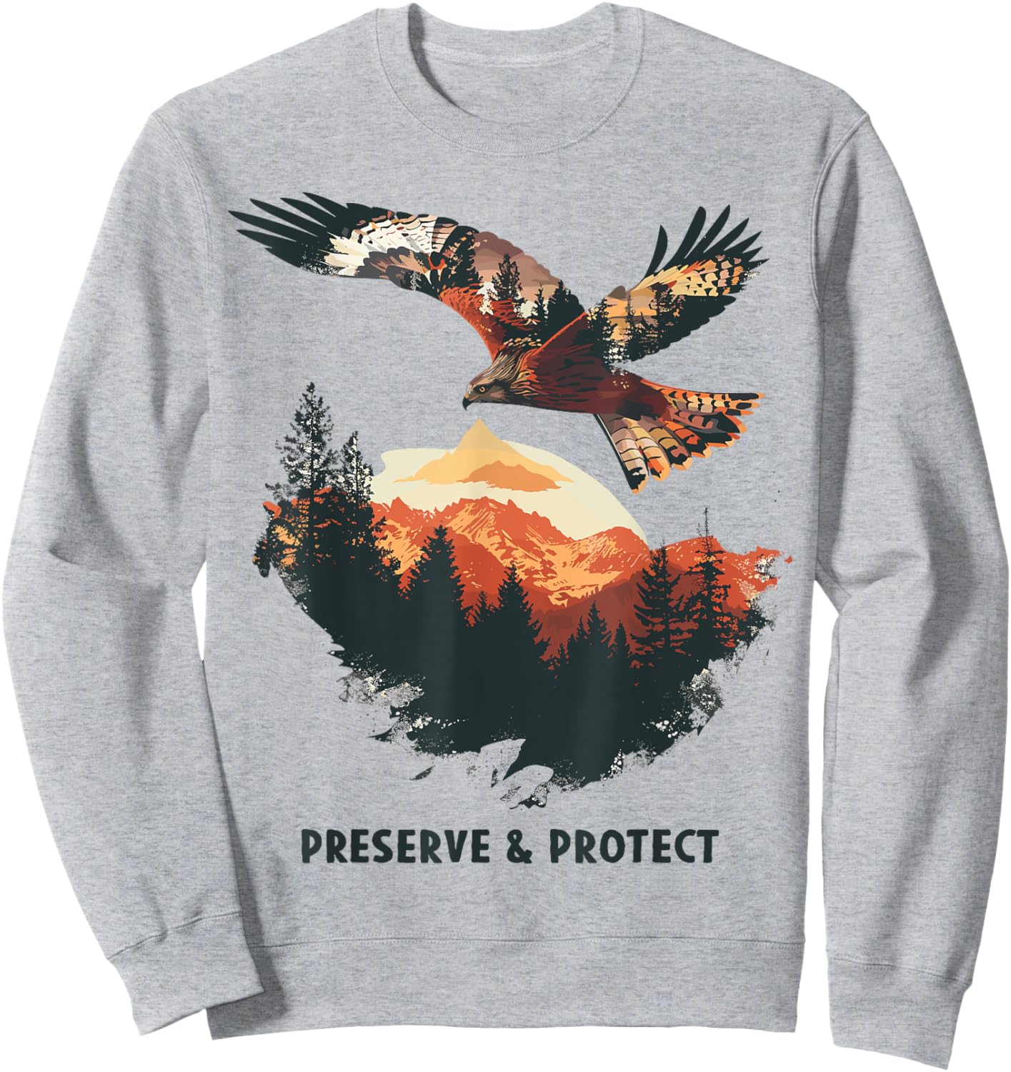 Roter Milan Habichte Greifvogel Raubvogel Vogel Rotmilan Sweatshirt - Sweatshirt | Ash